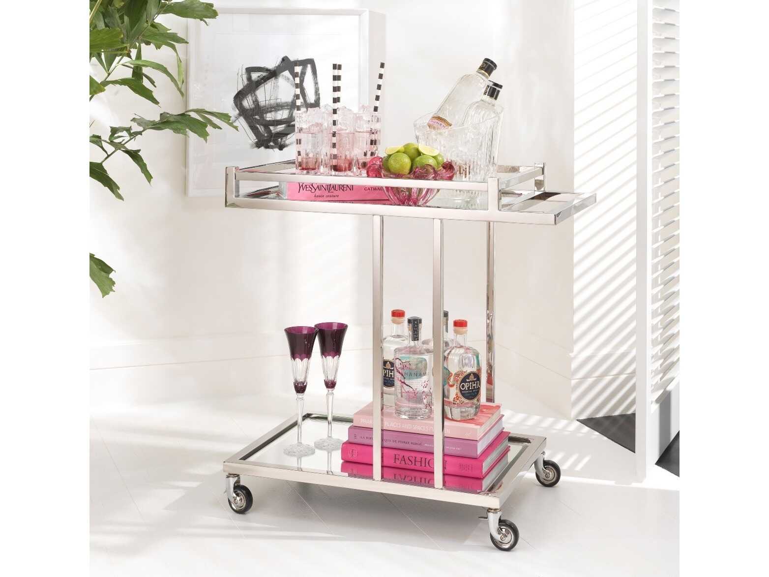 Eichholtz Beverly Hills Polished Ss Trolley