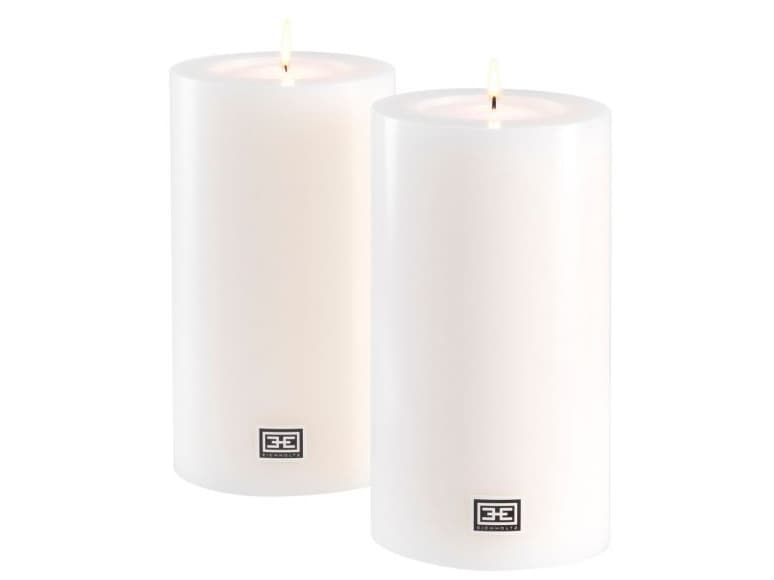 Eichholtz White Artificial Candle Set of 2