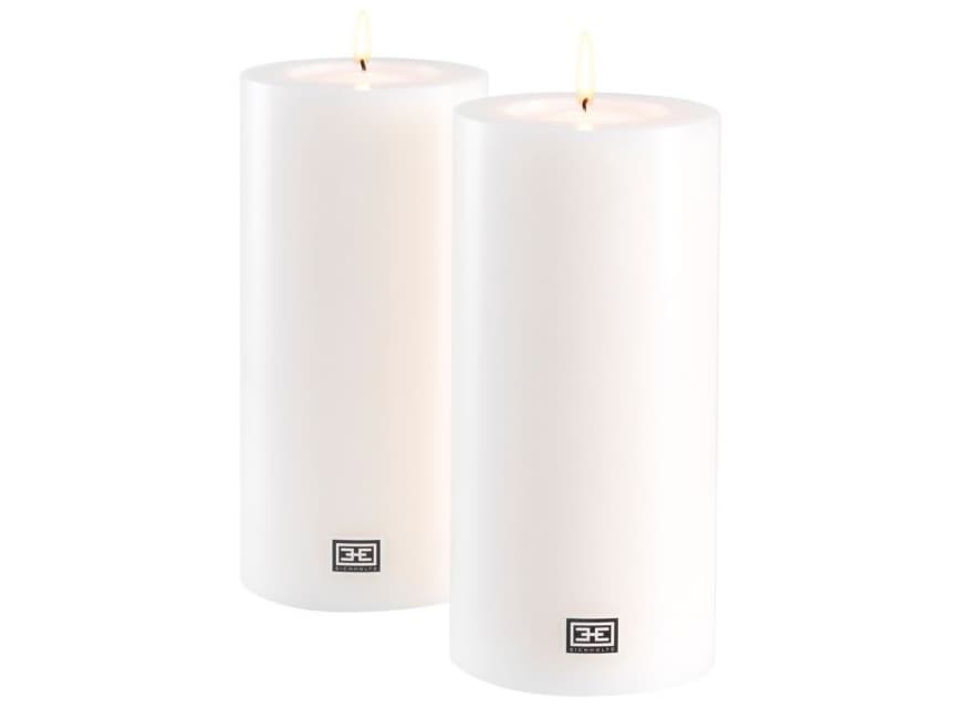 Eichholtz White Artificial Candle Set of 2