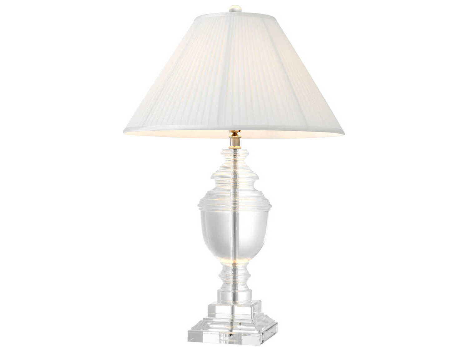 Eichholtz Noble Crystal Incl White Shade Table Lamp