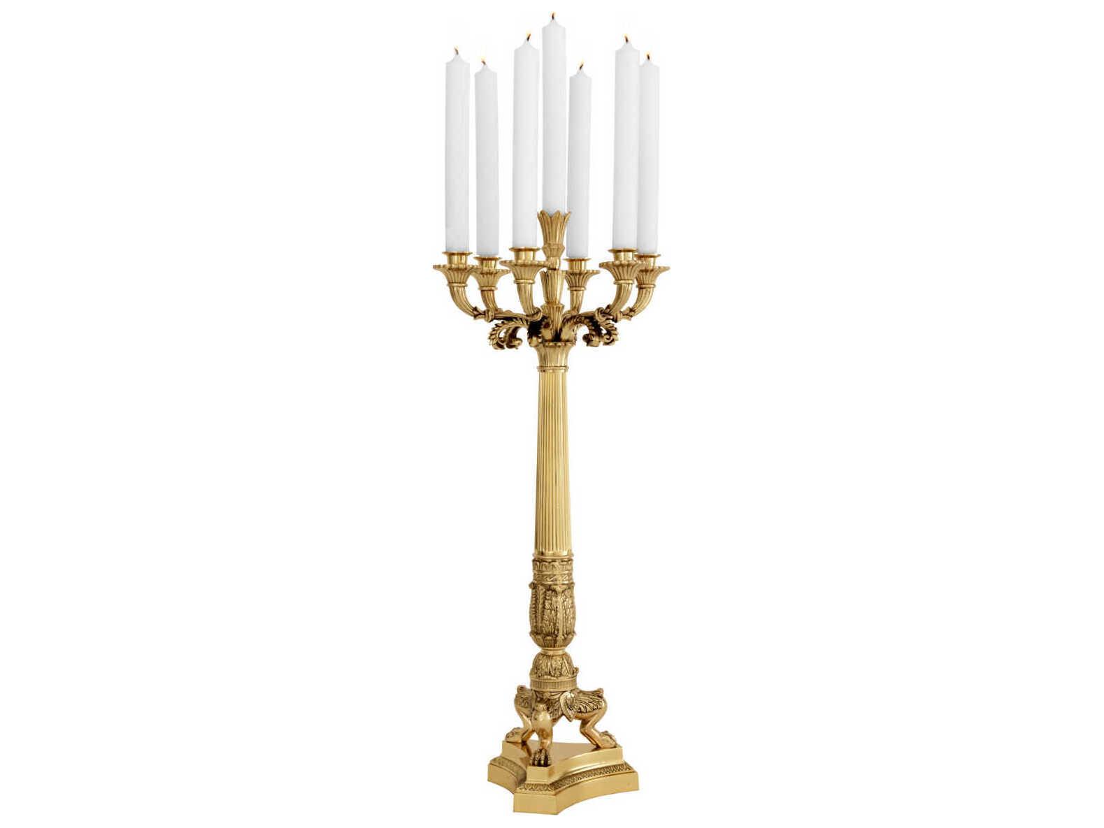 Eichholtz Jefferson Polished Brass Candle Holder