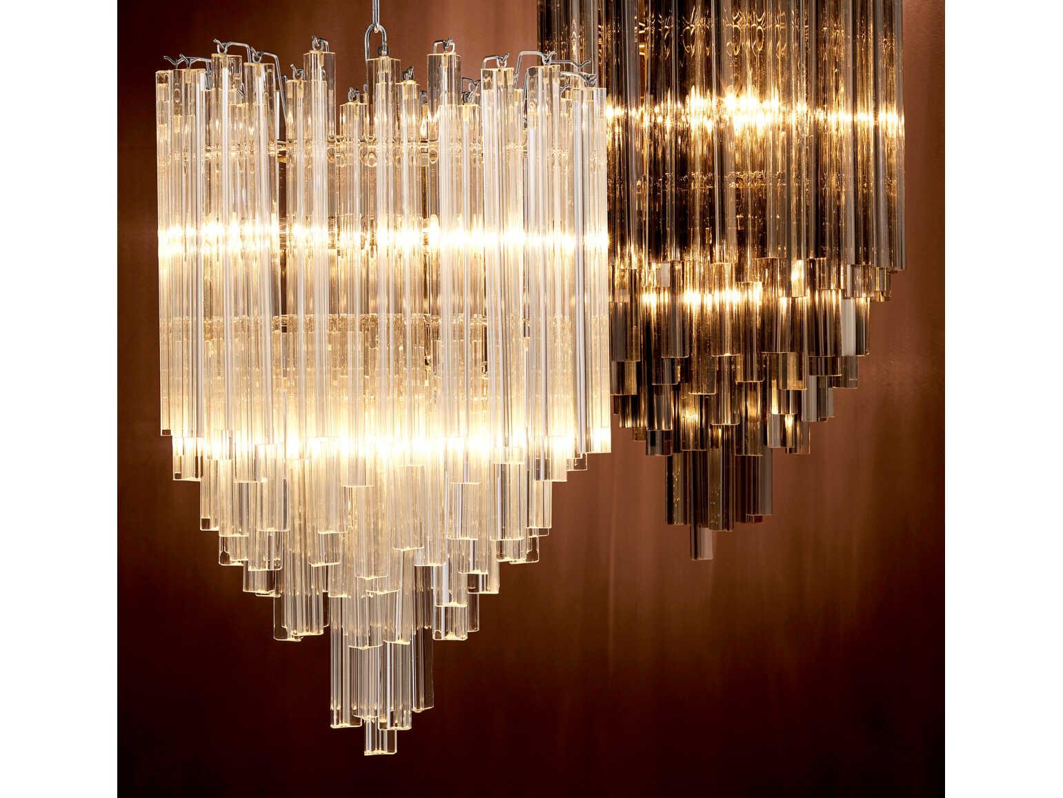 Eichholtz Salerno Smoke Glass Chandelier