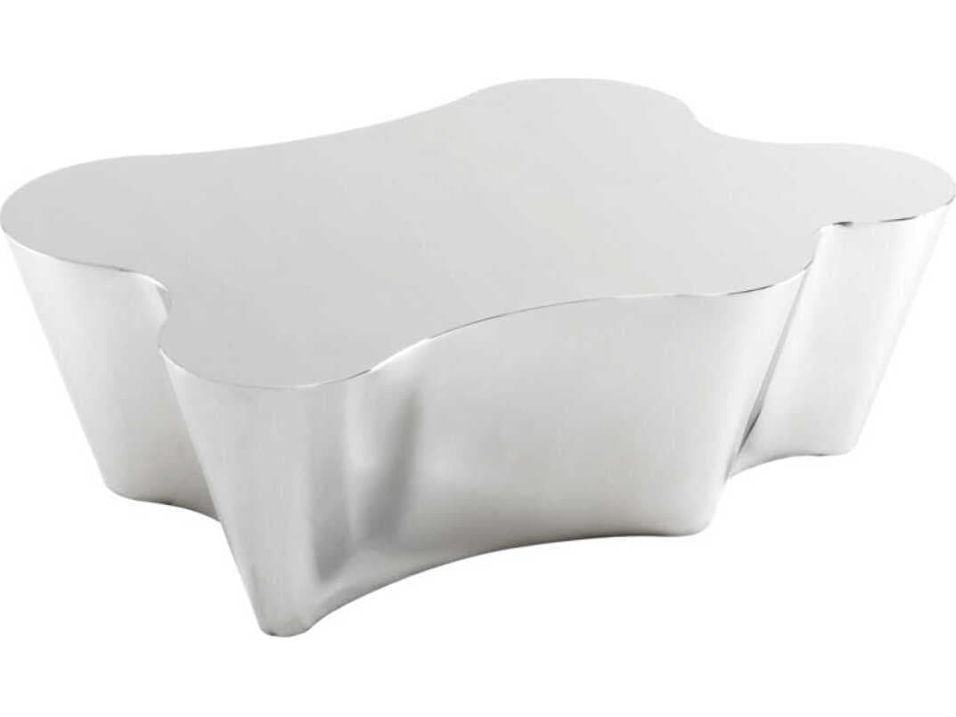 Eichholtz Sceptre Polished Stainless Steel Coffee Table