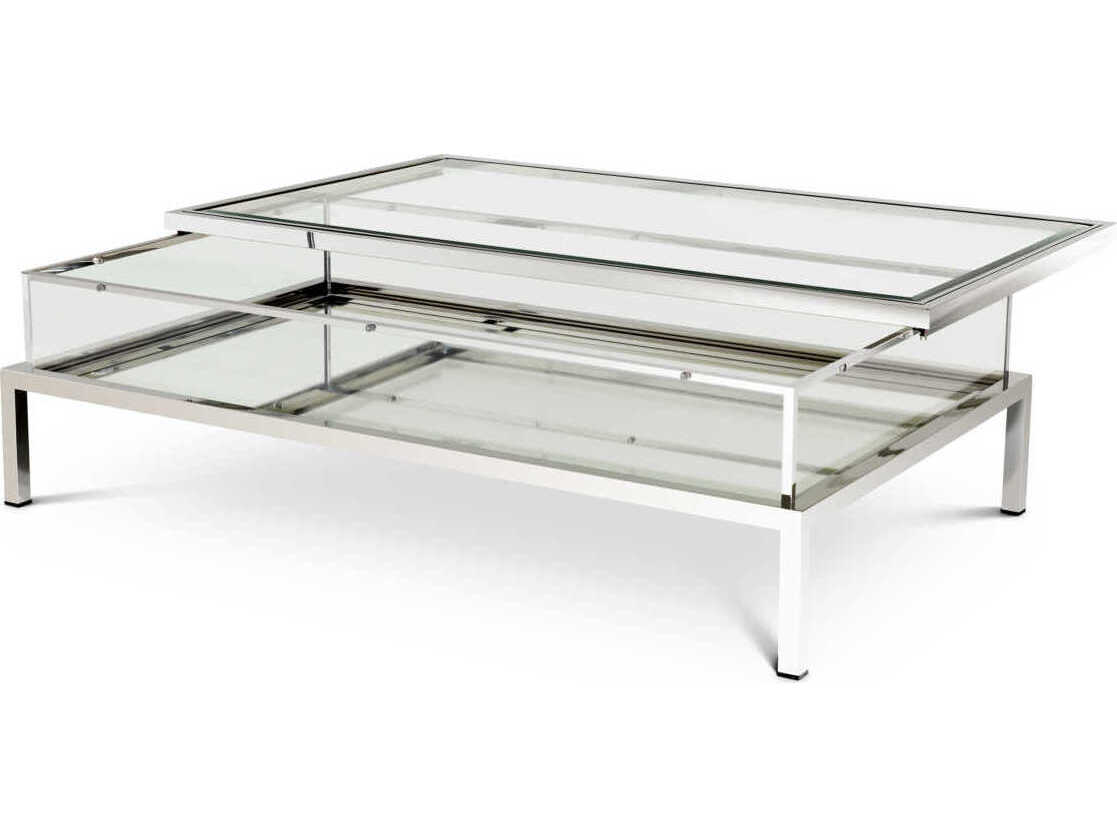Eichholtz Harvey Rectangular Polished Ss Coffee Table