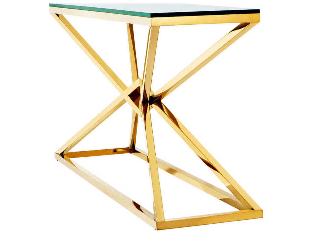 Eichholtz Connor L Gold Console Table