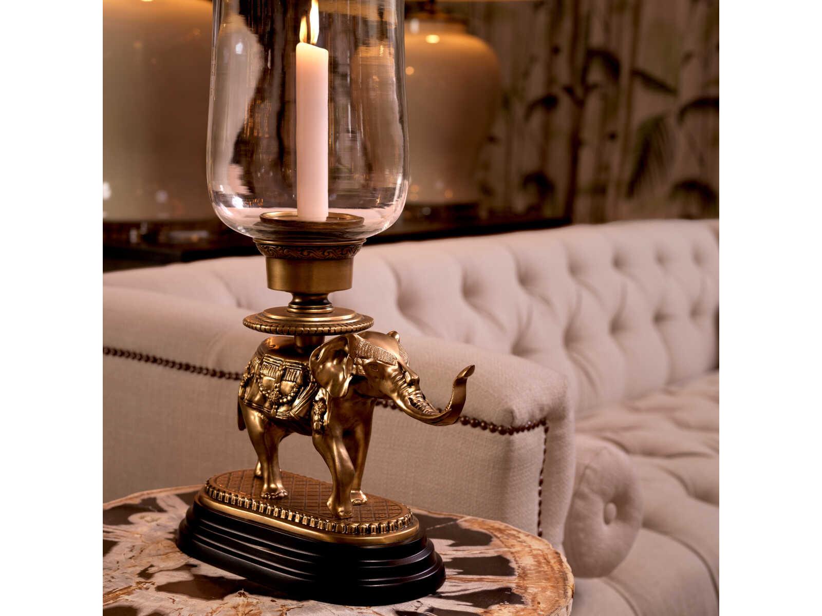 Eichholtz Elephant Vintage Brass Hurricane