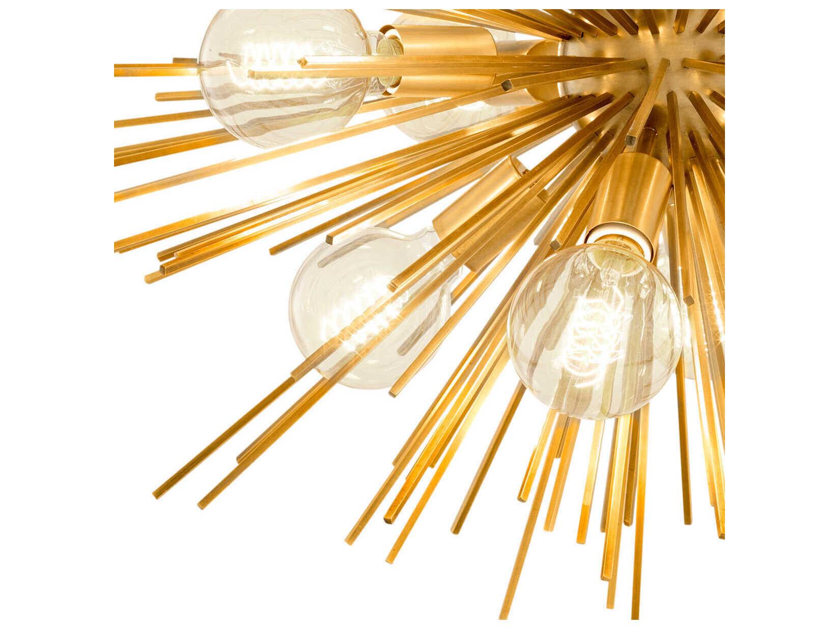 Eichholtz Boivin Matte Brass Chandelier