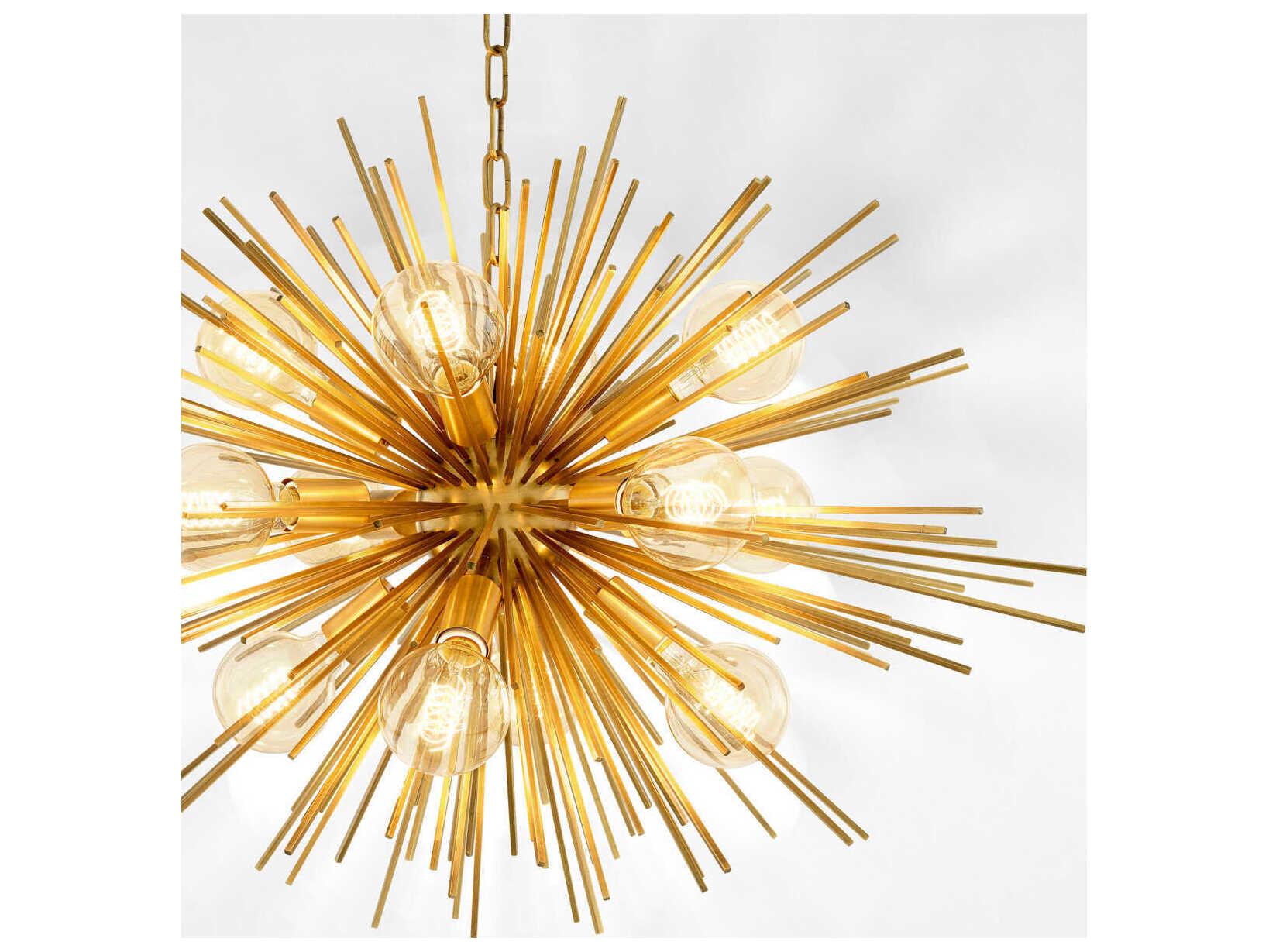Eichholtz Boivin Matte Brass Chandelier