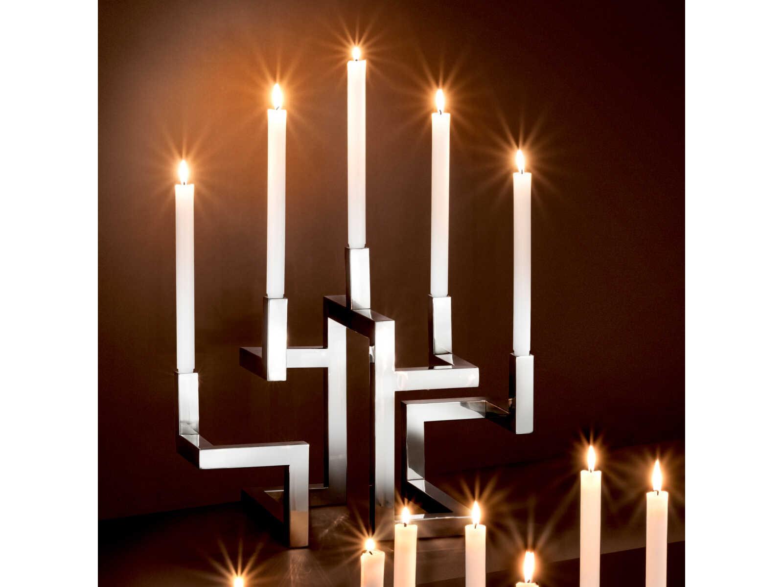 Eichholtz Skyline Nickel Candle Holder