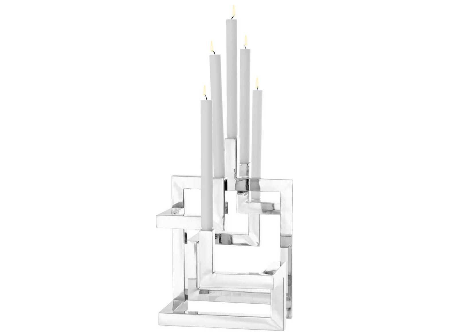 Eichholtz Skyline Nickel Candle Holder