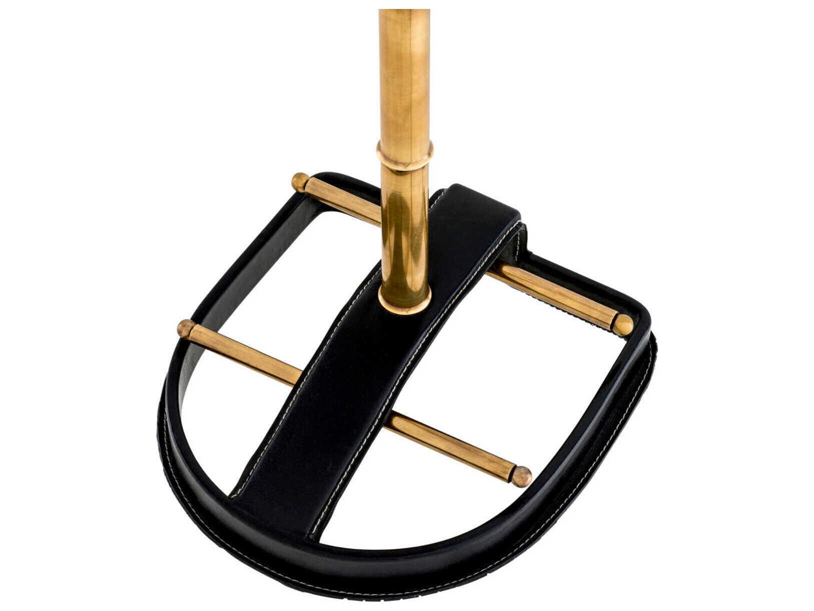 Eichholtz Mckinsey Vintage Brass Black Leath Dressboy