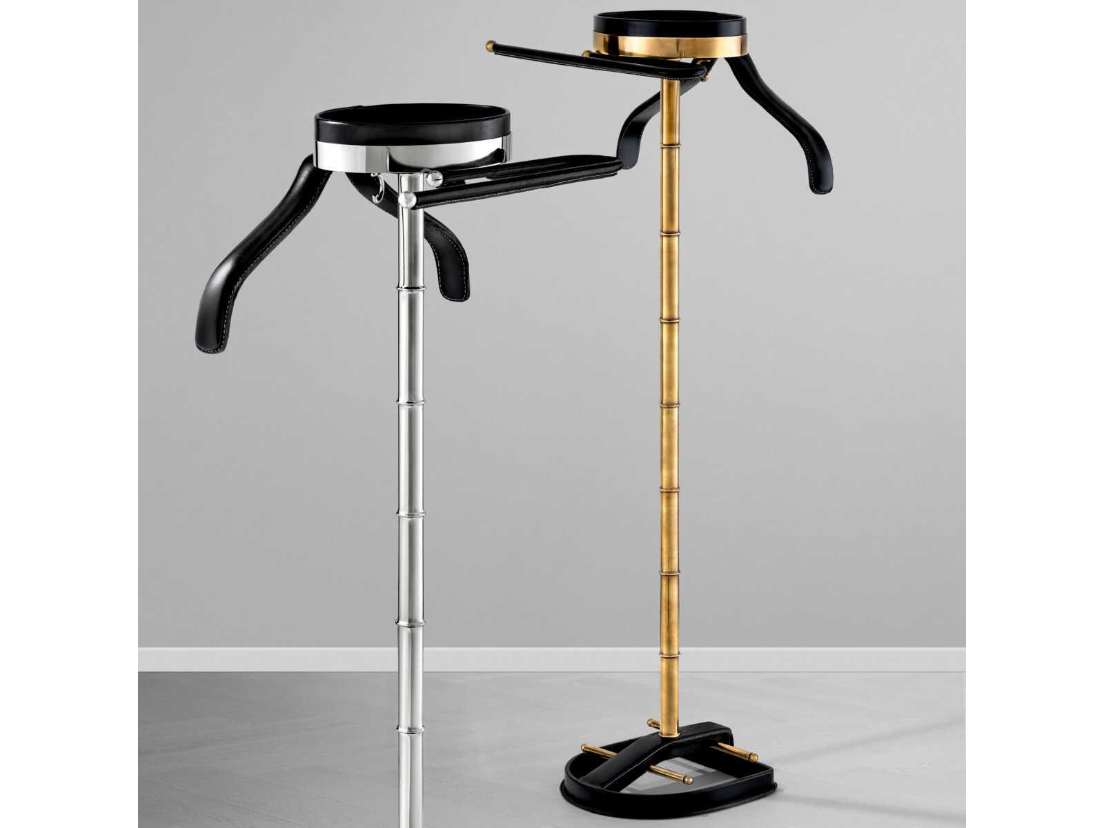 Eichholtz Mckinsey Vintage Brass Black Leath Dressboy