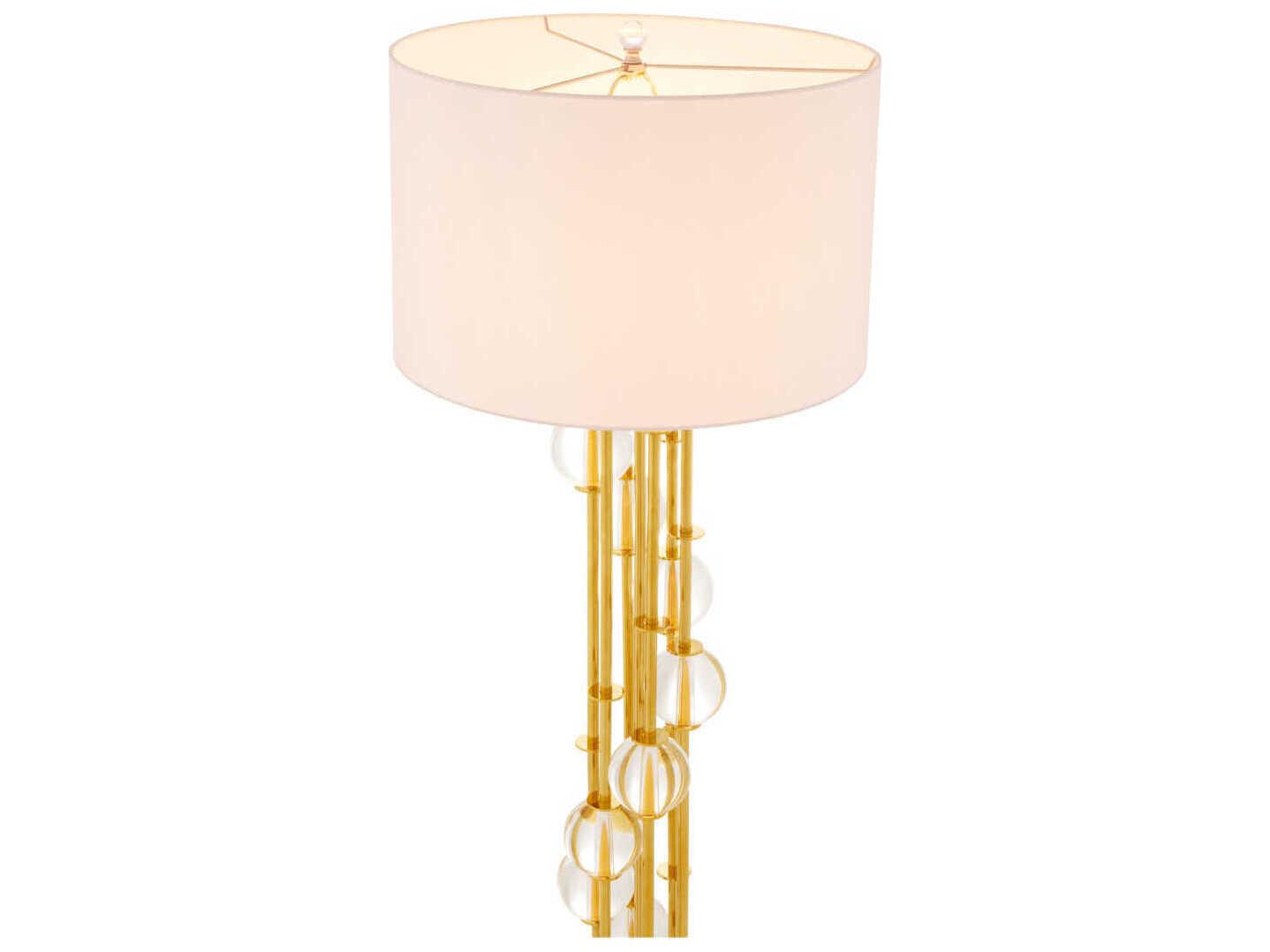 Eichholtz Lorenzo Gold Incl White Shade Floor Lamp
