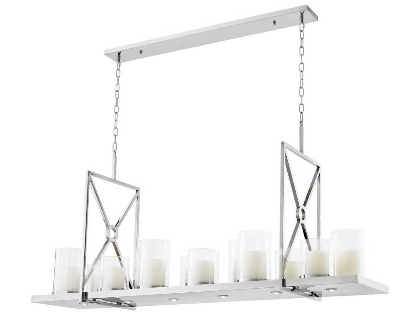 Eichholtz Summit Polished Stainless Steel Chandelier