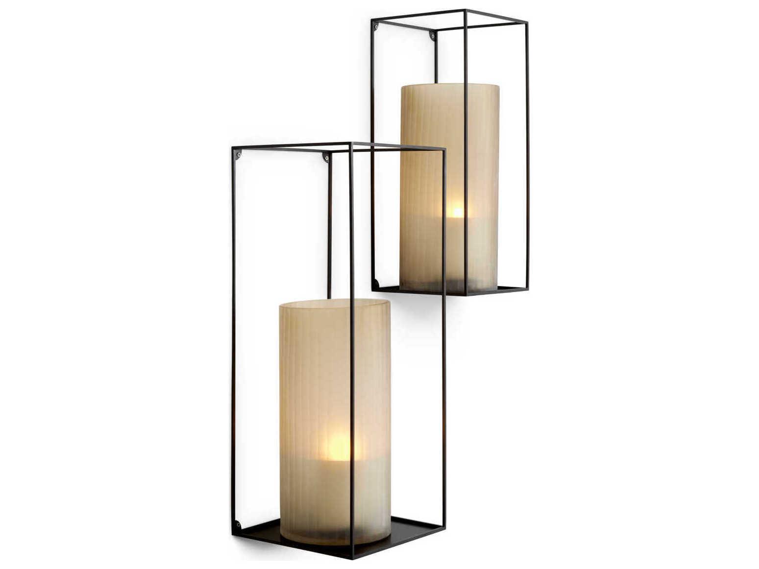 Eichholtz Deco Rectangular Bronze Set of 2 Wall Rack