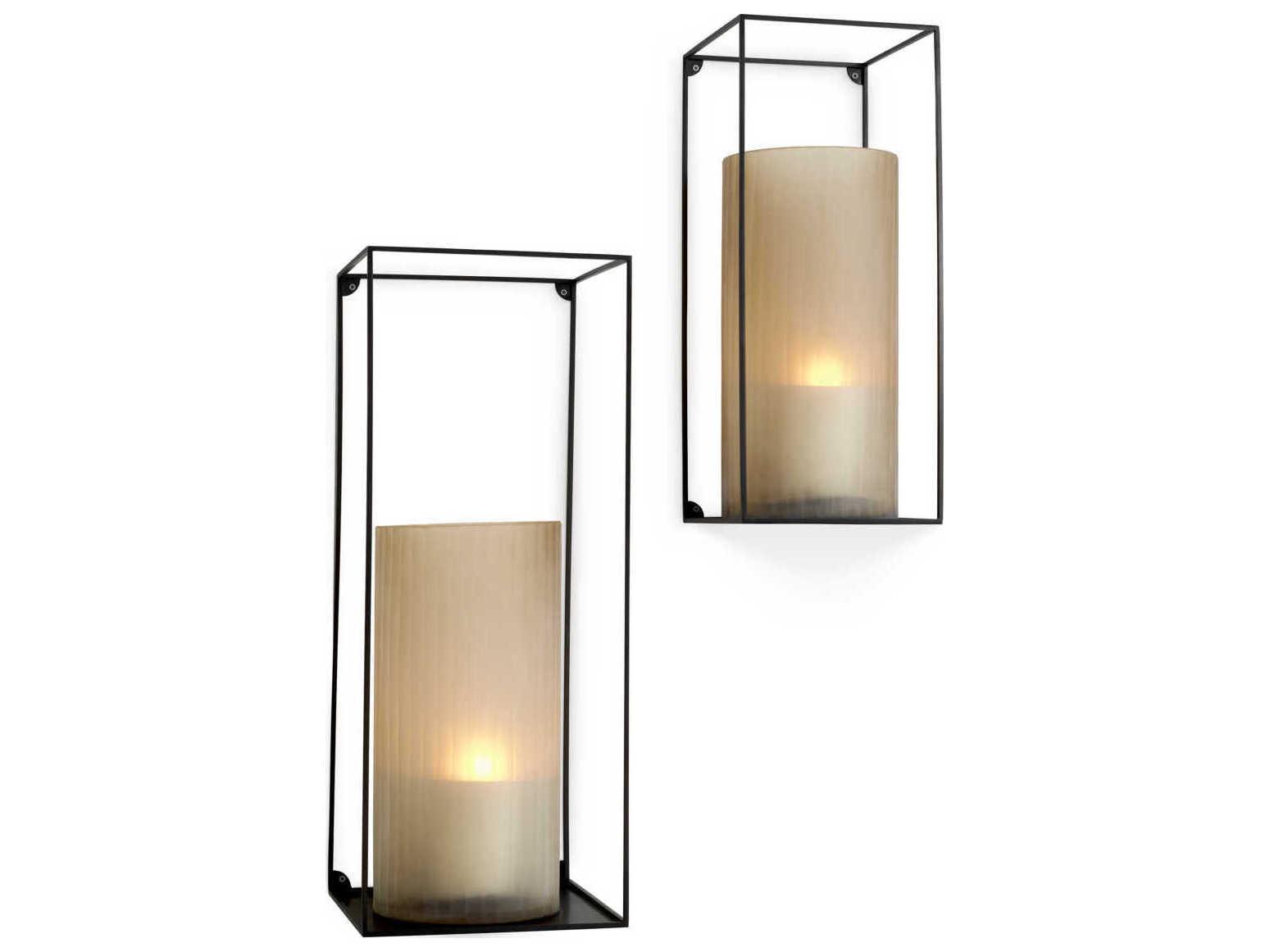 Eichholtz Deco Rectangular Bronze Set of 2 Wall Rack