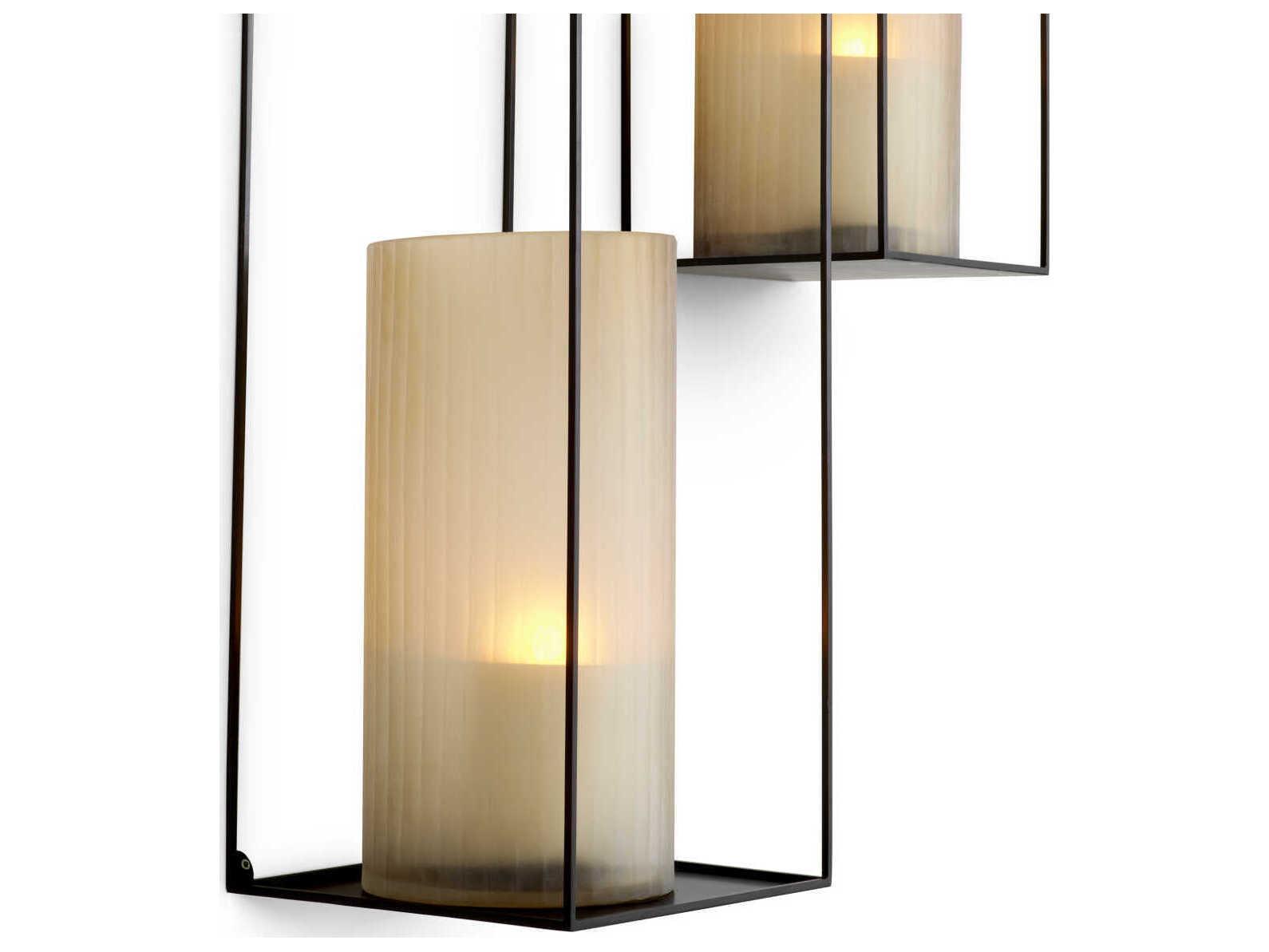 Eichholtz Deco Rectangular Bronze Set of 2 Wall Rack