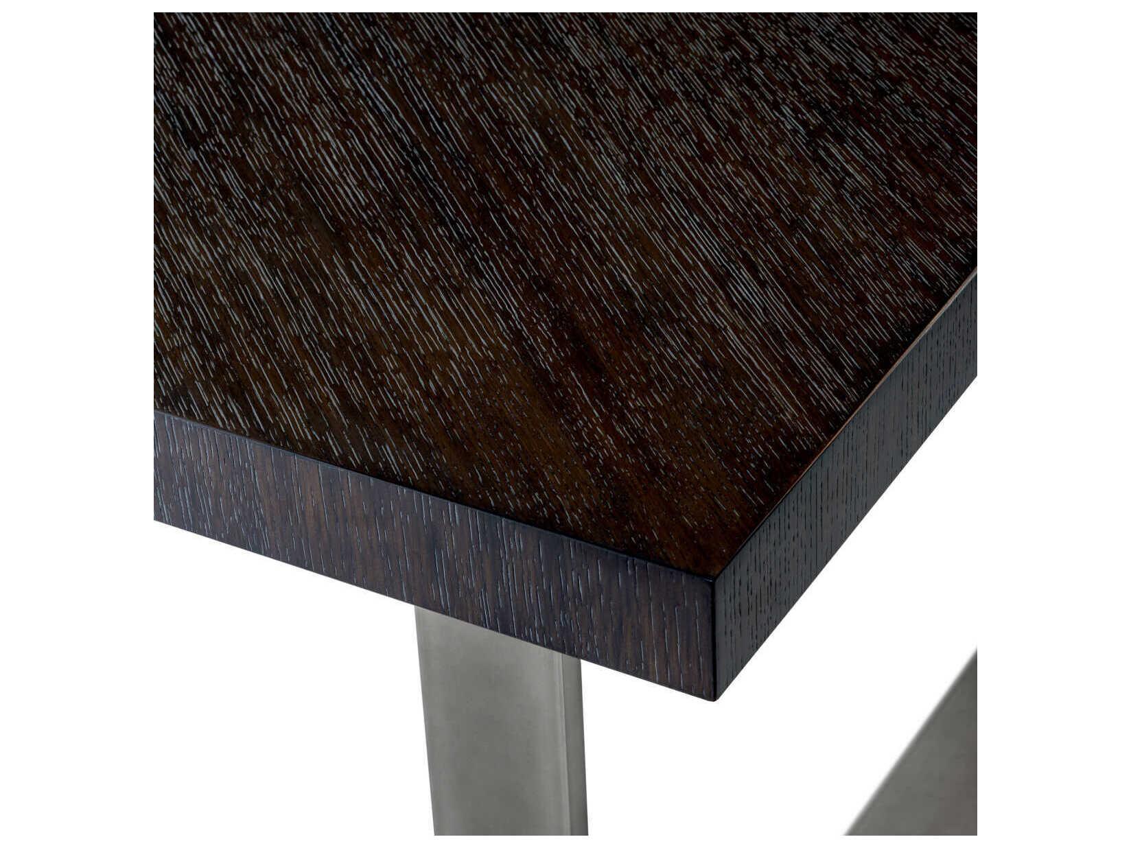 Eichholtz Borghese Charcoal Grey Oak Veneer Dining Table