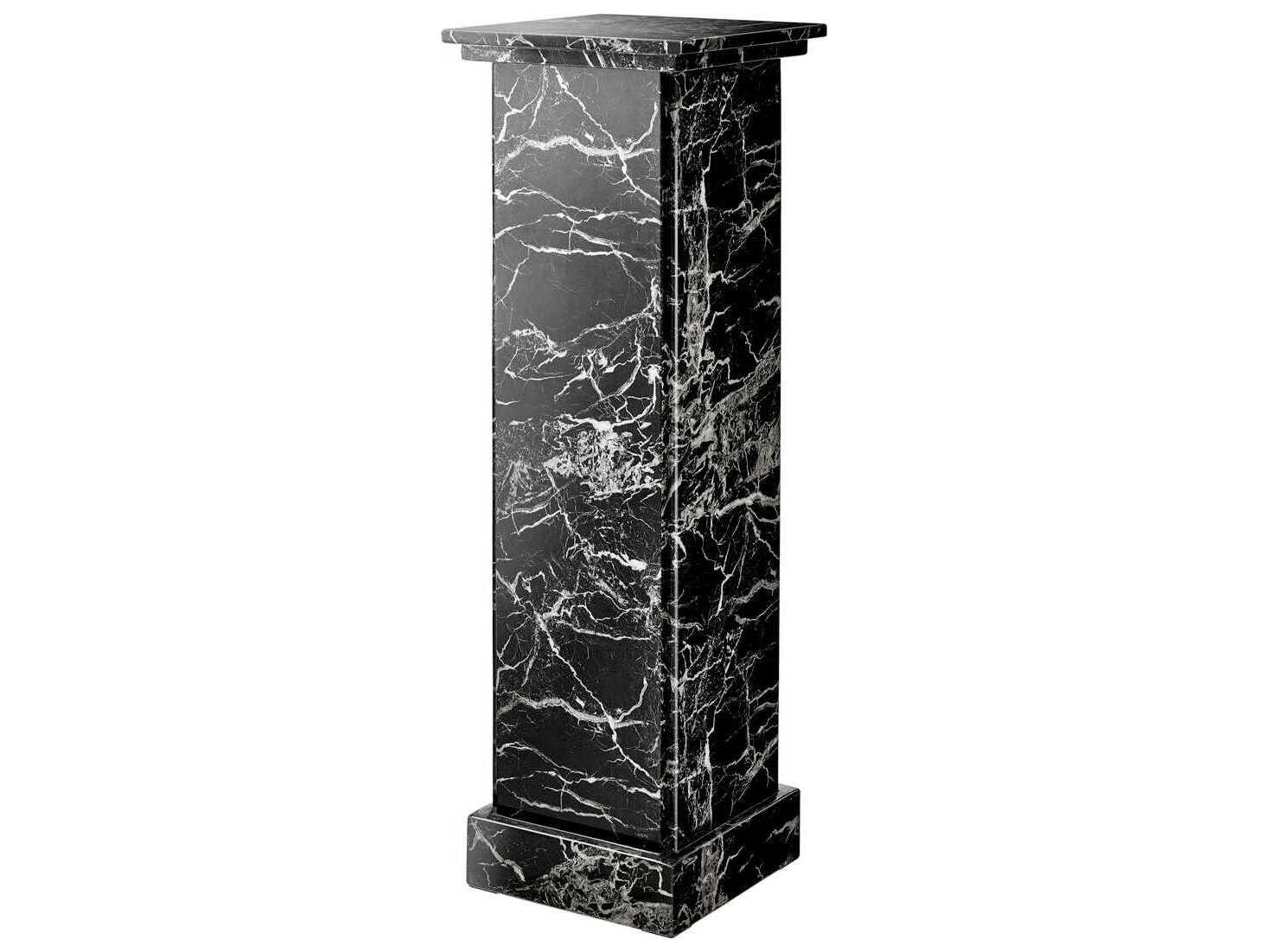 Eichholtz Caselli Black Faux Marble Column
