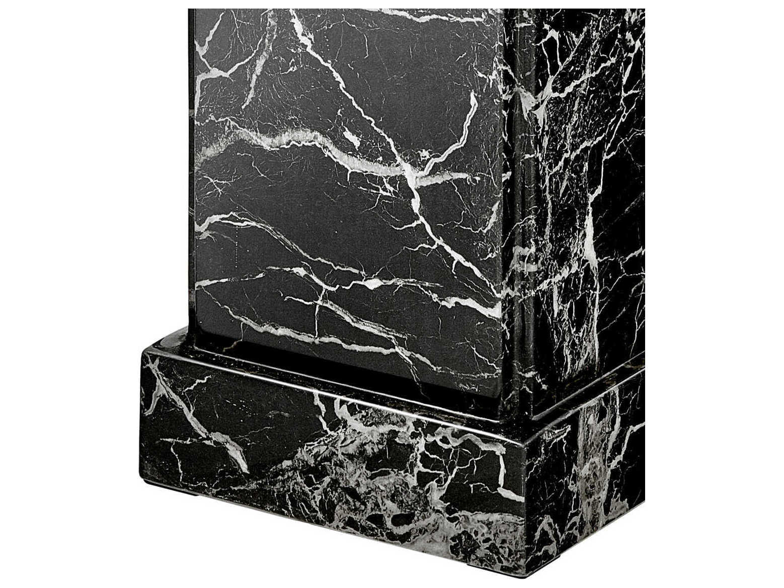 Eichholtz Caselli Black Faux Marble Column