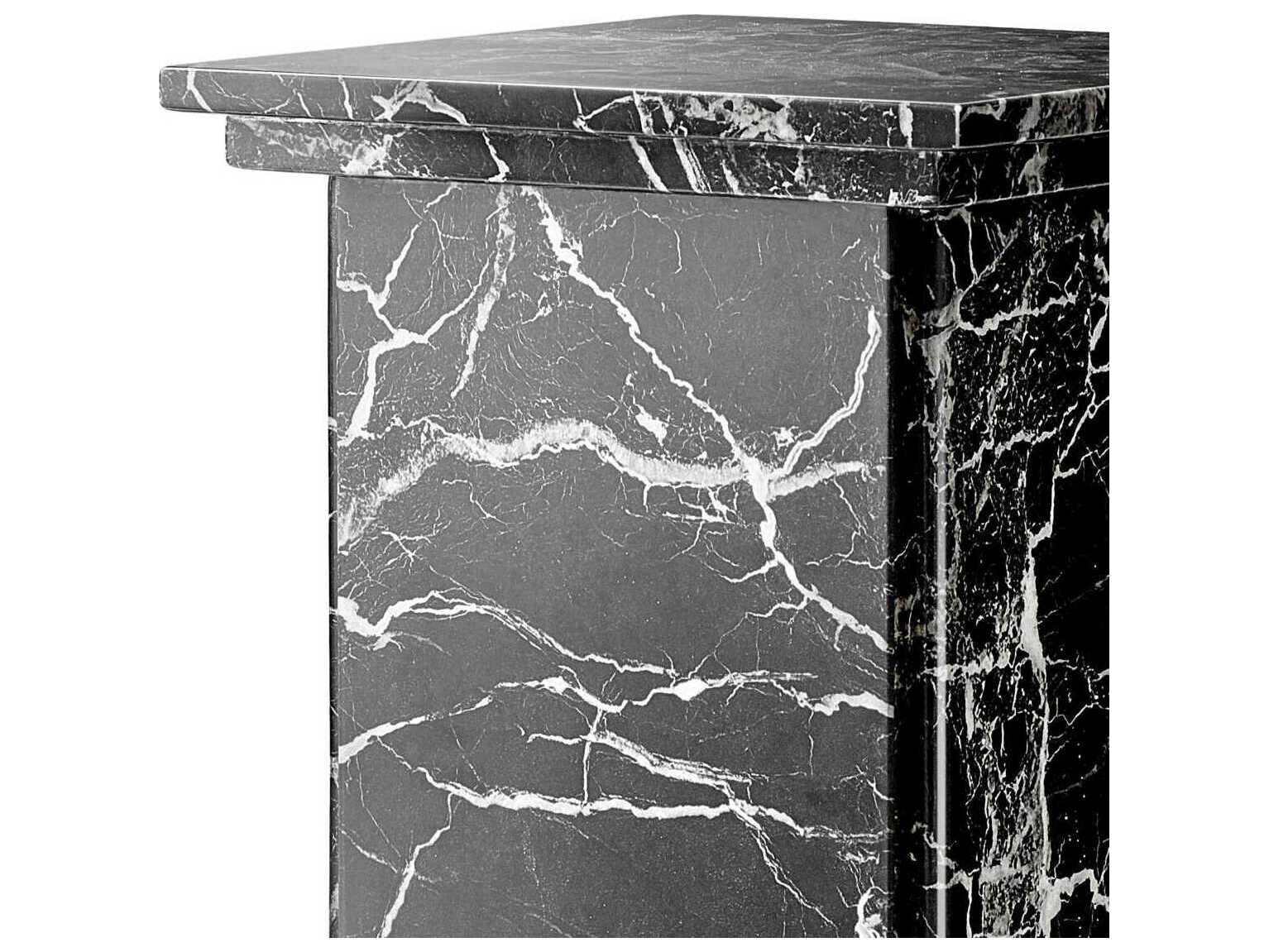 Eichholtz Caselli Black Faux Marble Column
