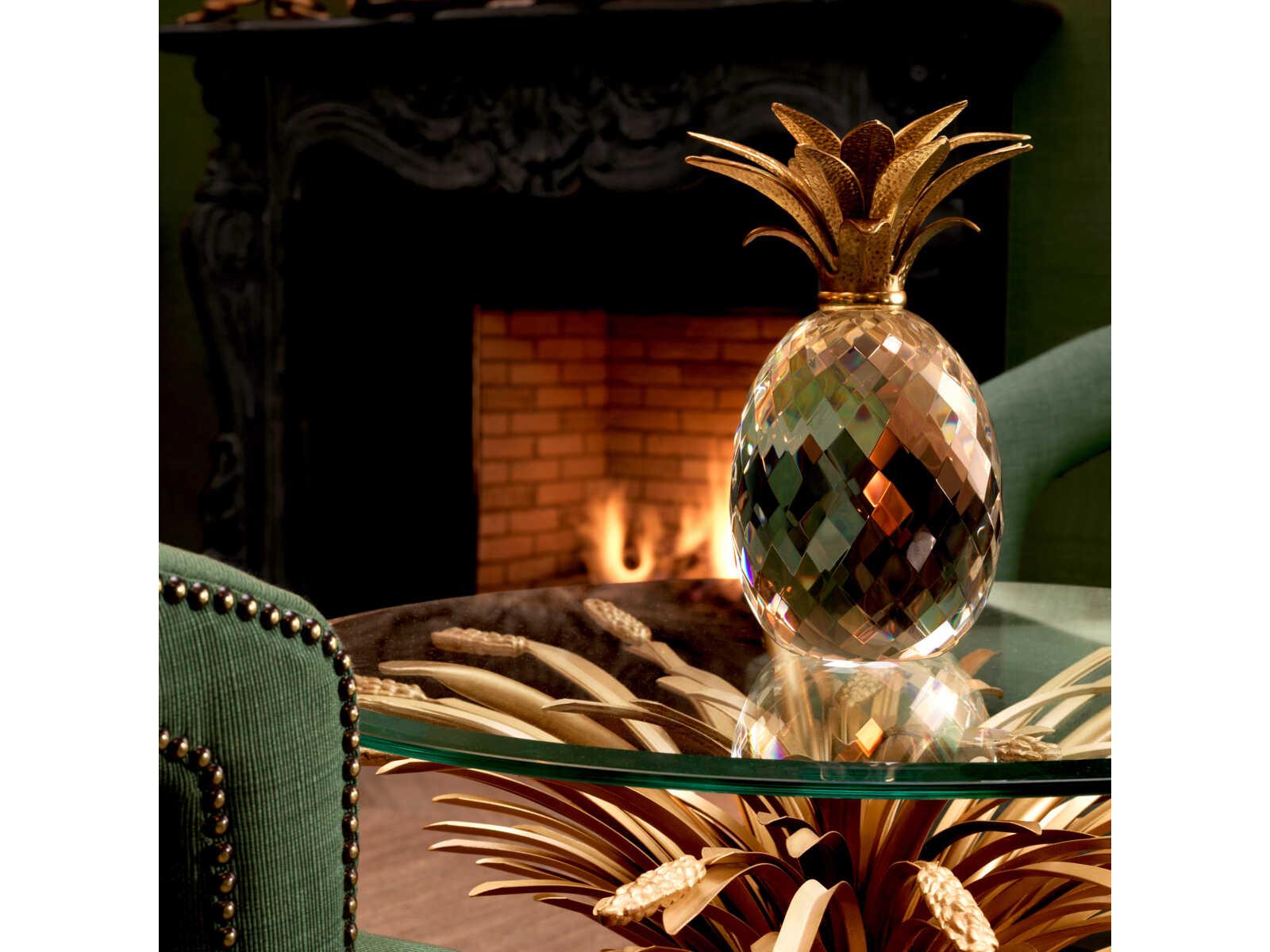 Eichholtz Pineapple Crystal Glass Object