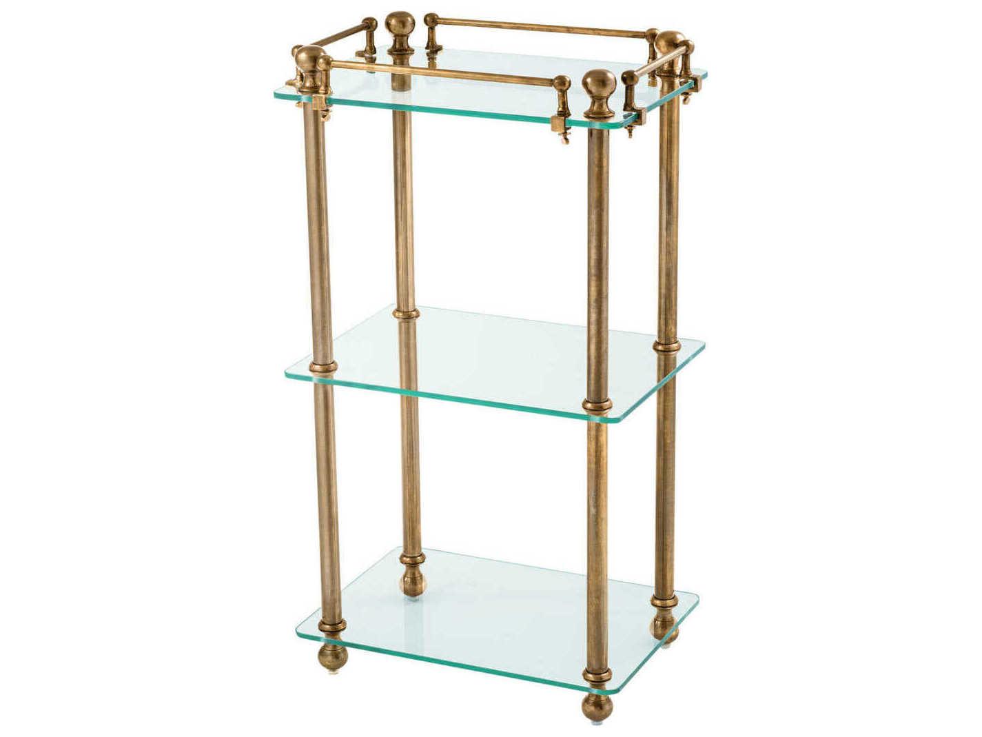 Eichholtz Devon Vintage Brass Bathroom Rack