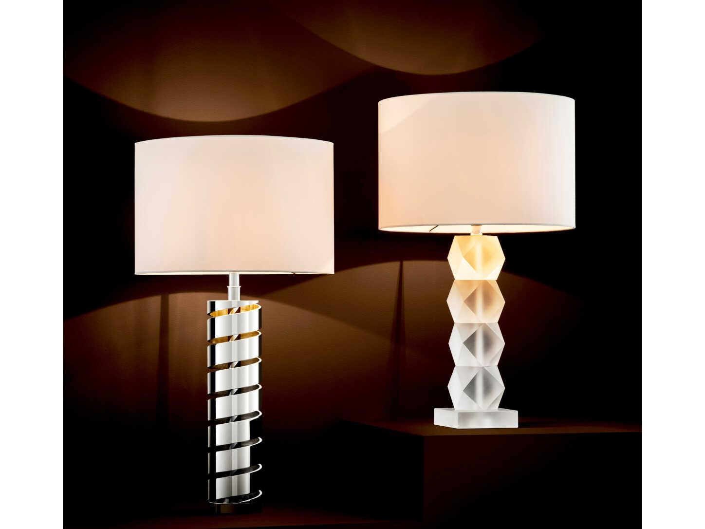 Eichholtz Whealon Frosted Crystal Incl Shade Table Lamp