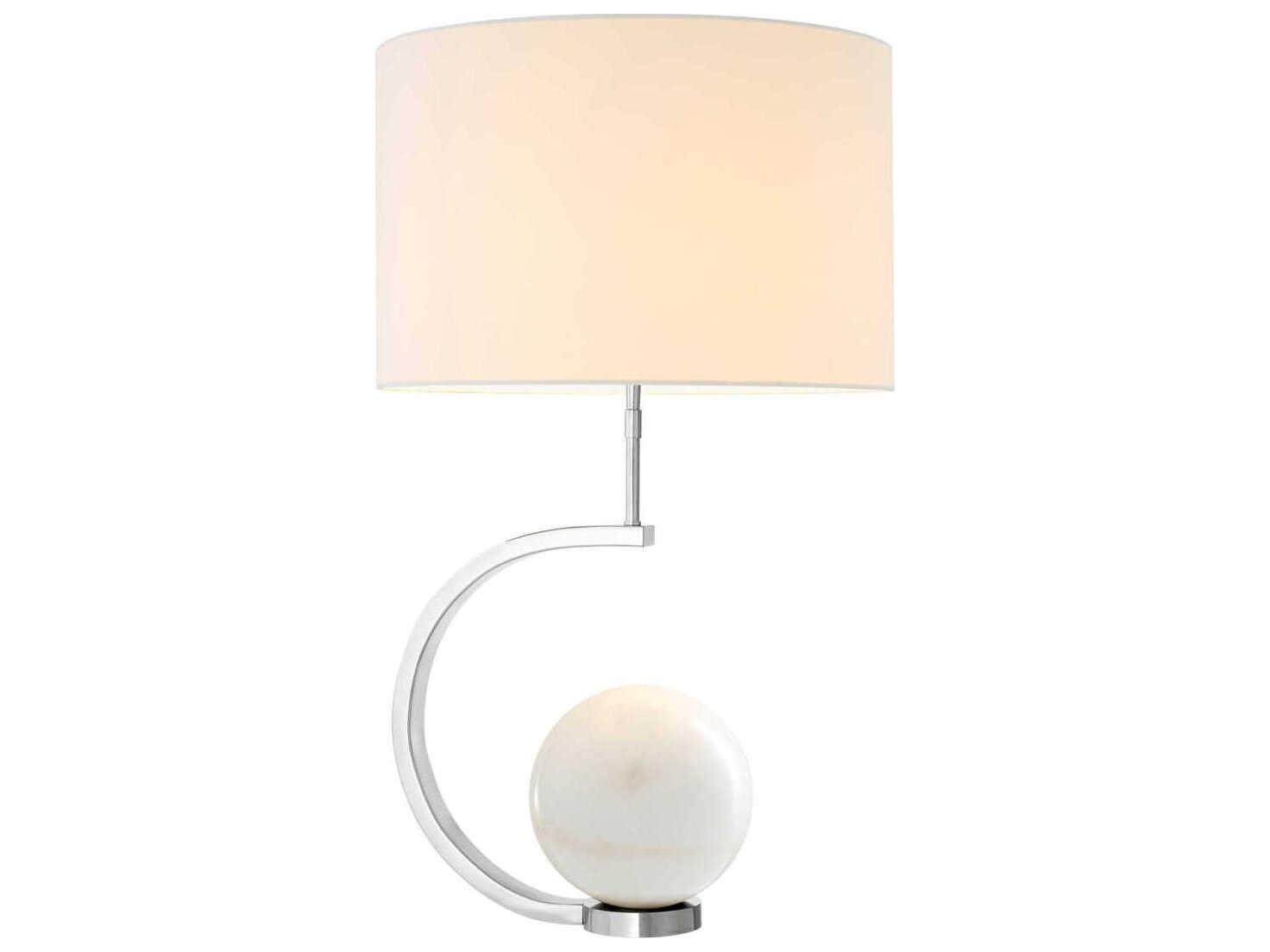 Eichholtz Luigi Nickel Incl Shade Table Lamp