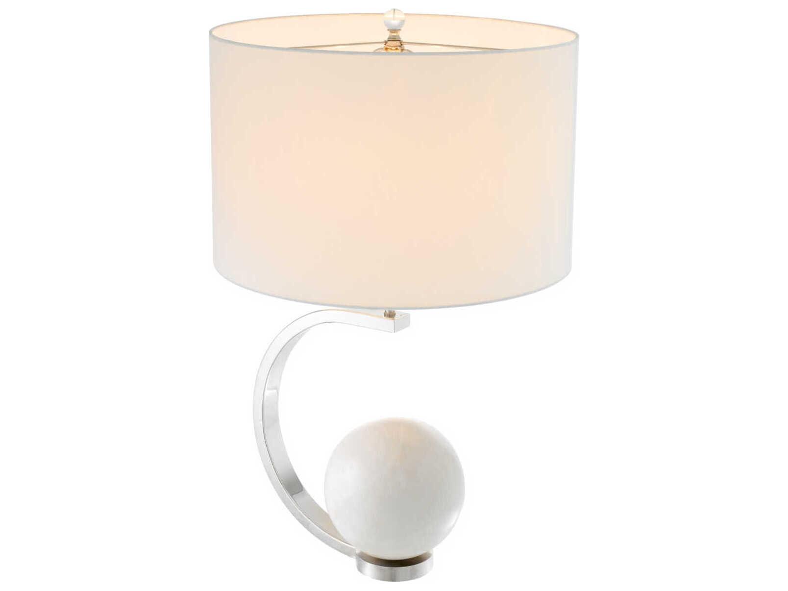 Eichholtz Luigi Nickel Incl Shade Table Lamp