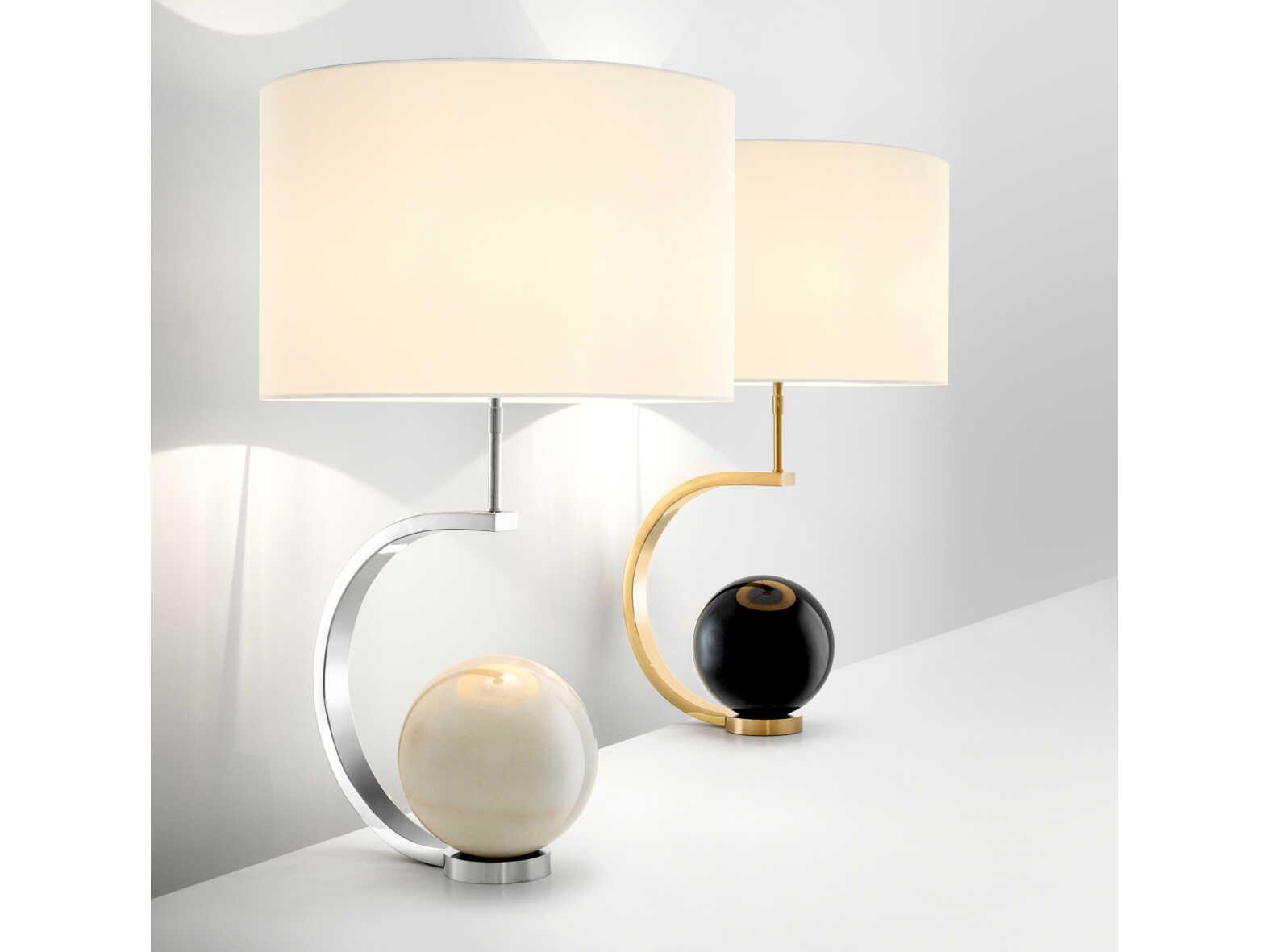 Eichholtz Luigi Nickel Incl Shade Table Lamp