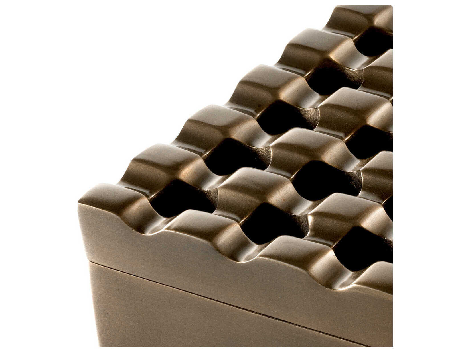 Eichholtz Deluxe Dark Antique Brass Ashtray