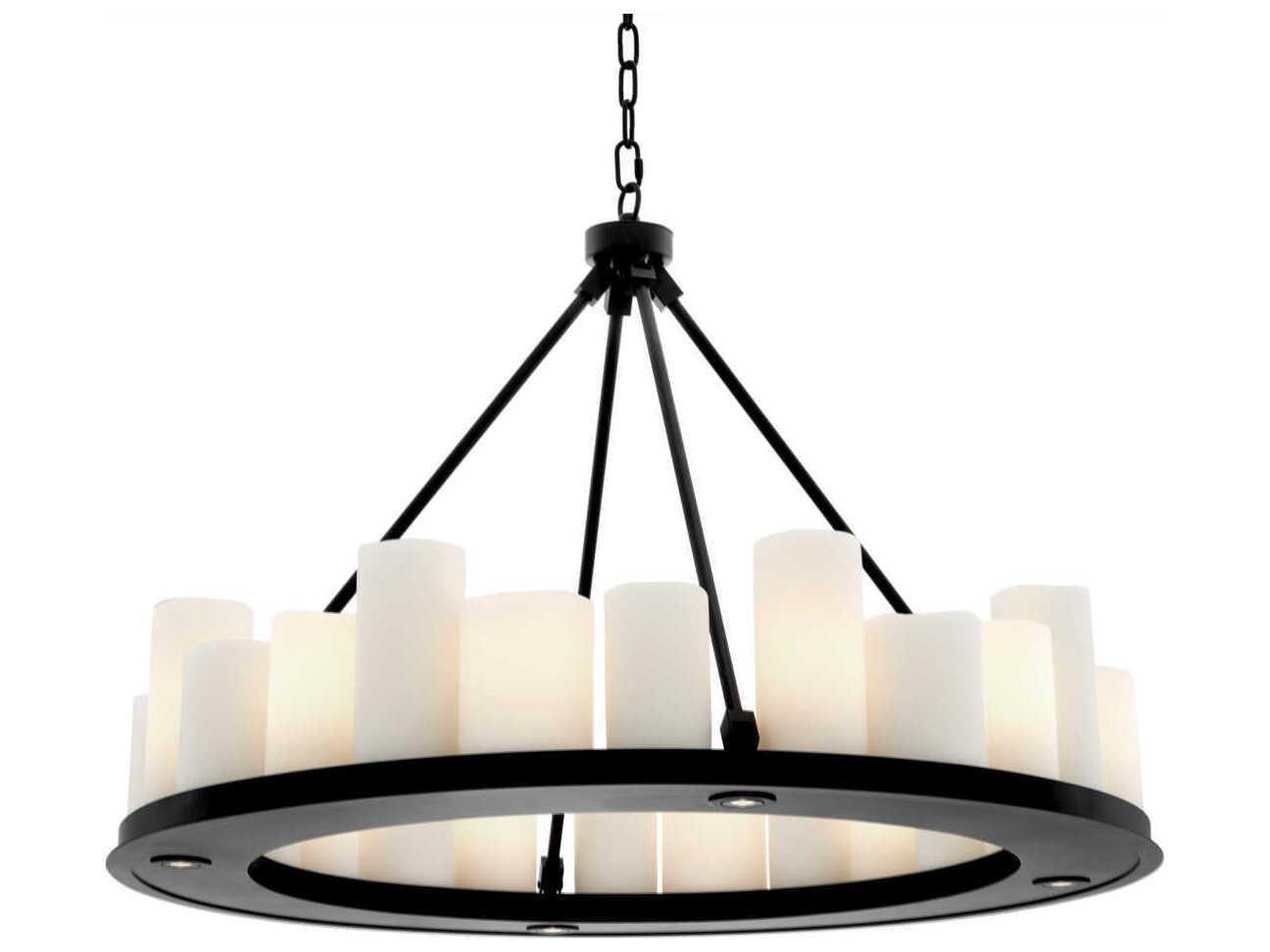 Eichholtz Commodore Round Black Chandelier