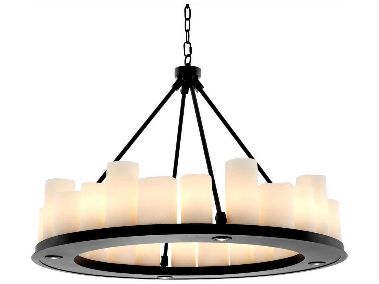 Eichholtz Commodore Round Black Chandelier
