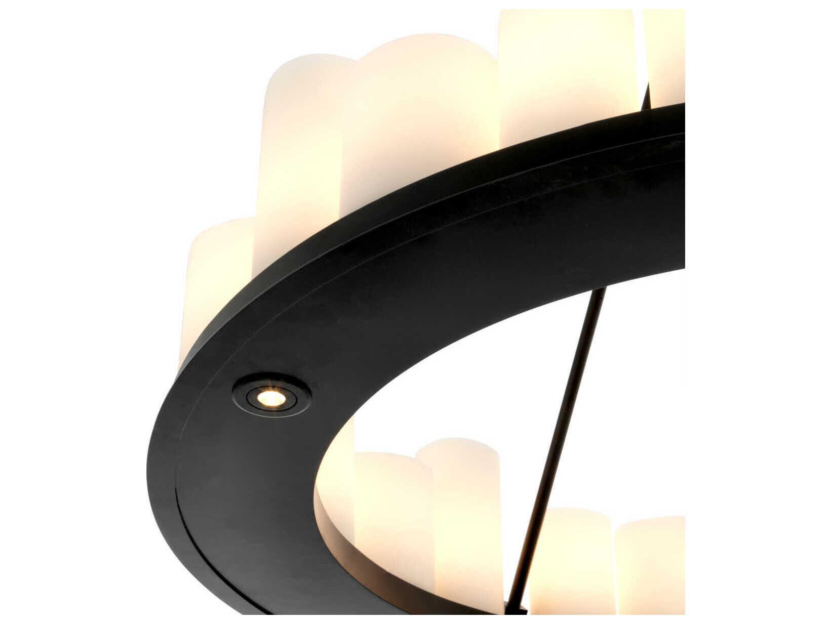 Eichholtz Commodore Round Black Chandelier