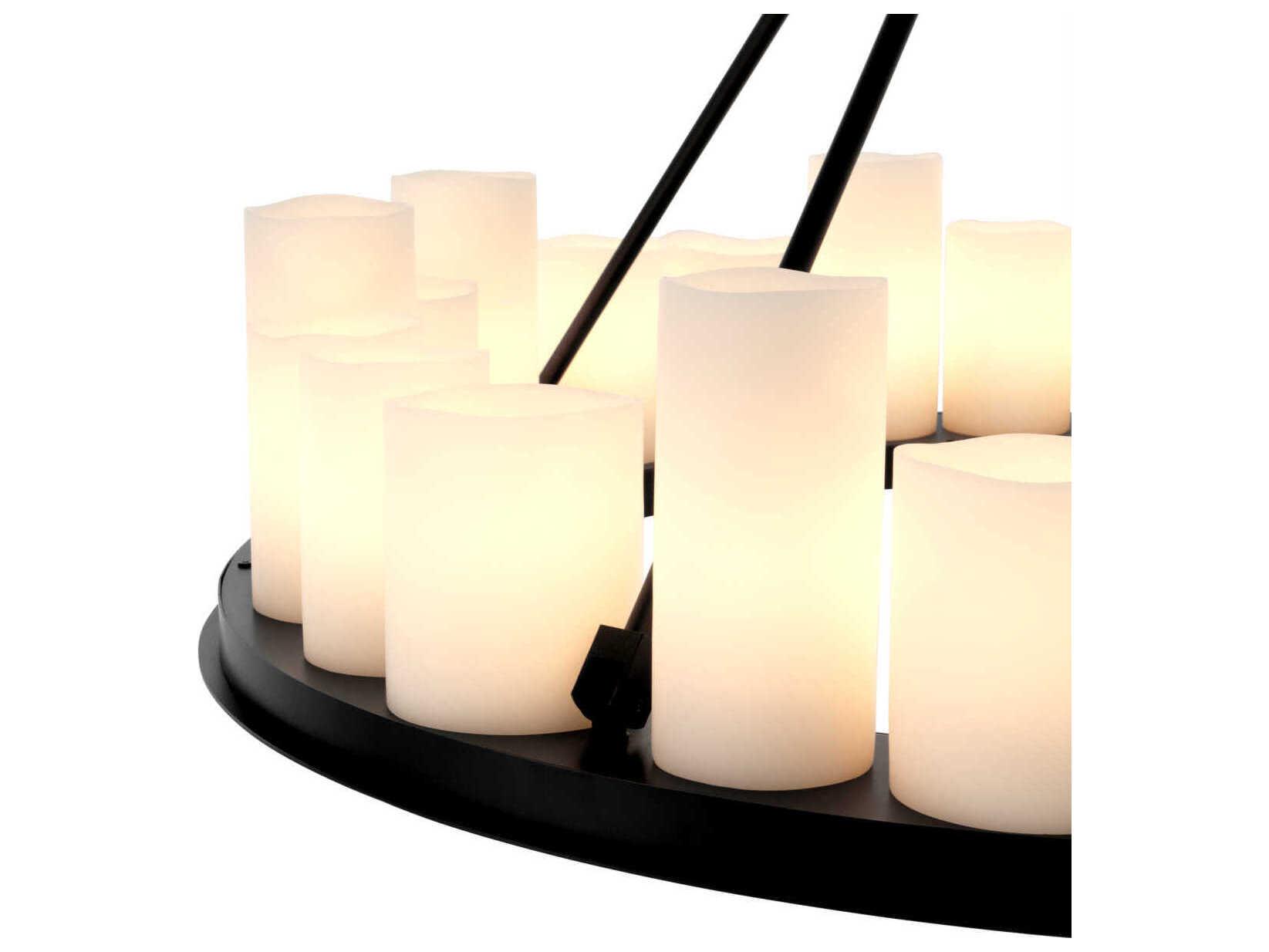 Eichholtz Commodore Round Black Chandelier