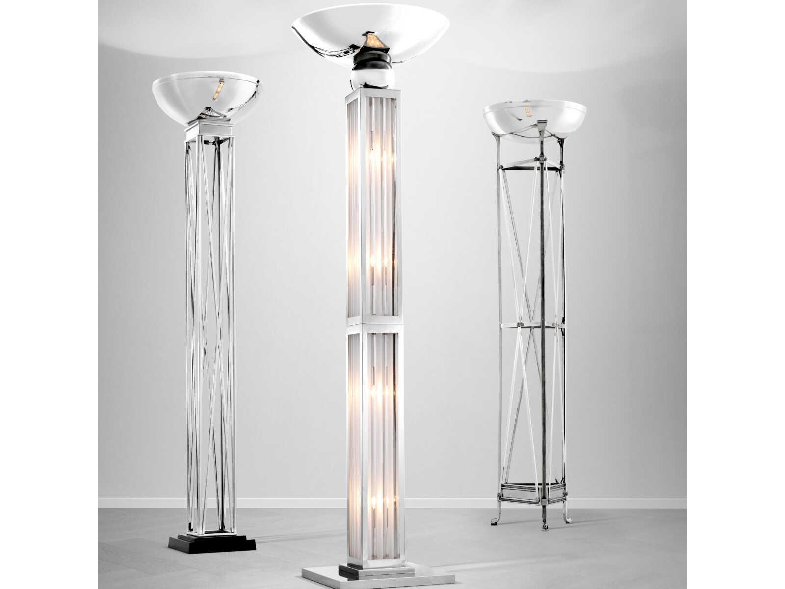 Eichholtz Dorrell Nickel Floor Lamp