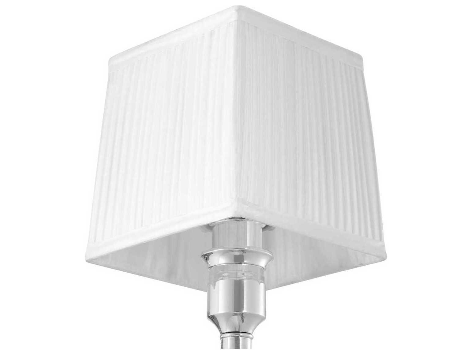 Eichholtz Ellington Nickel Incl White Shade Wall Lamp
