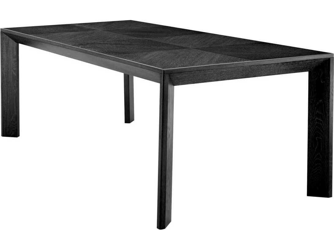 Eichholtz Tremont Charcoal Grey Oak Veneer Dining Table