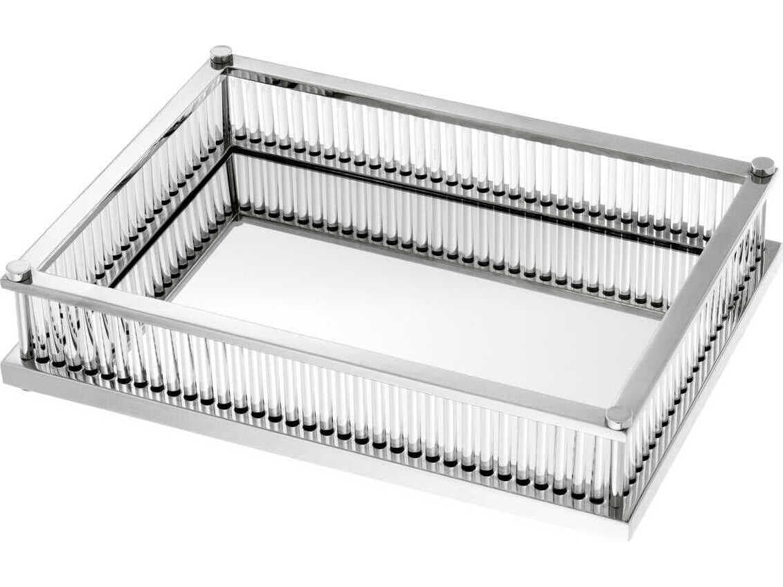 Eichholtz Cora Rectangular Nickel Tray