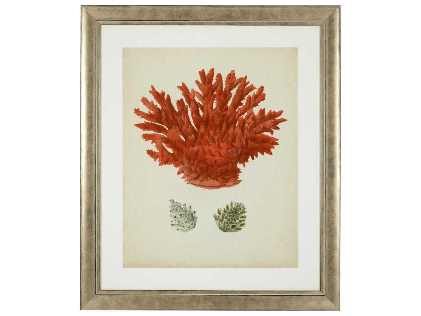 Eichholtz Set of 6 Print Antique Red Corals