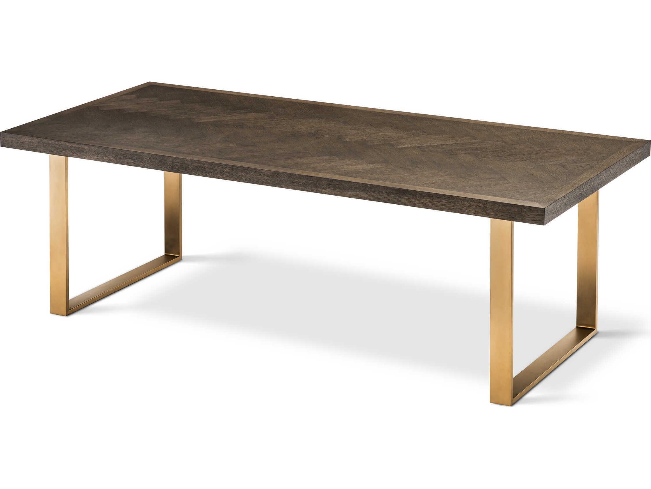 Eichholtz Melchior Brown Oak Veneer Cm Dining Table
