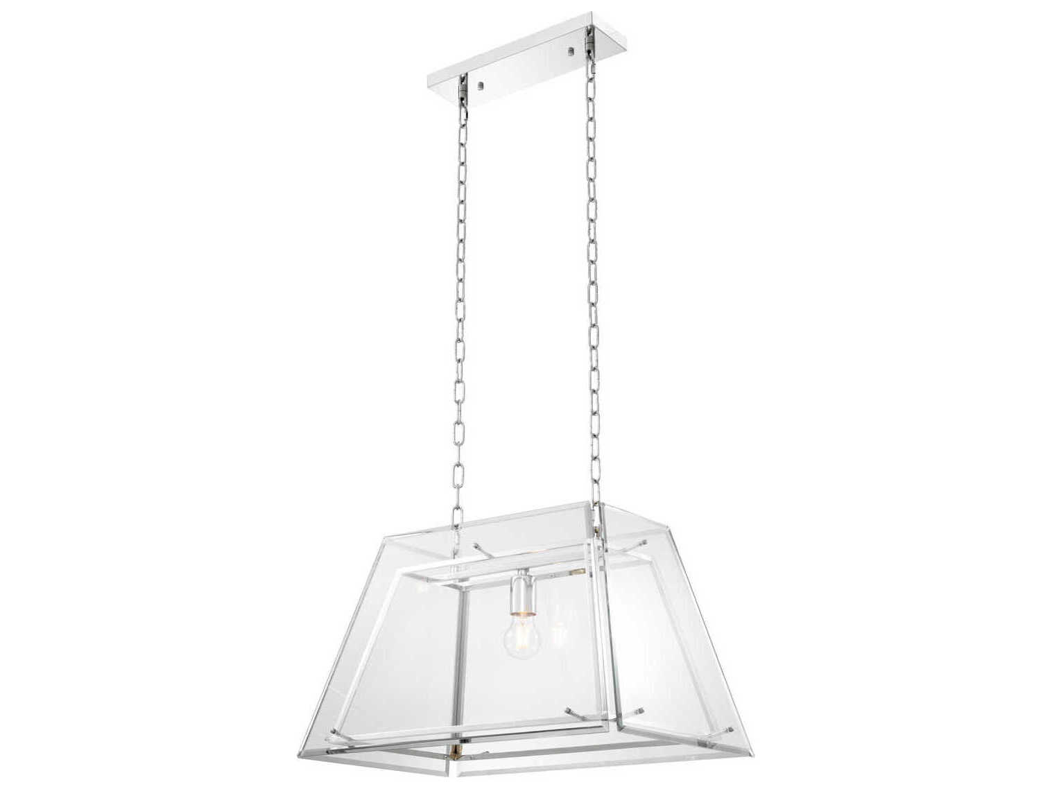 Eichholtz Azure S Nickel Bevelled Glass Chandelier