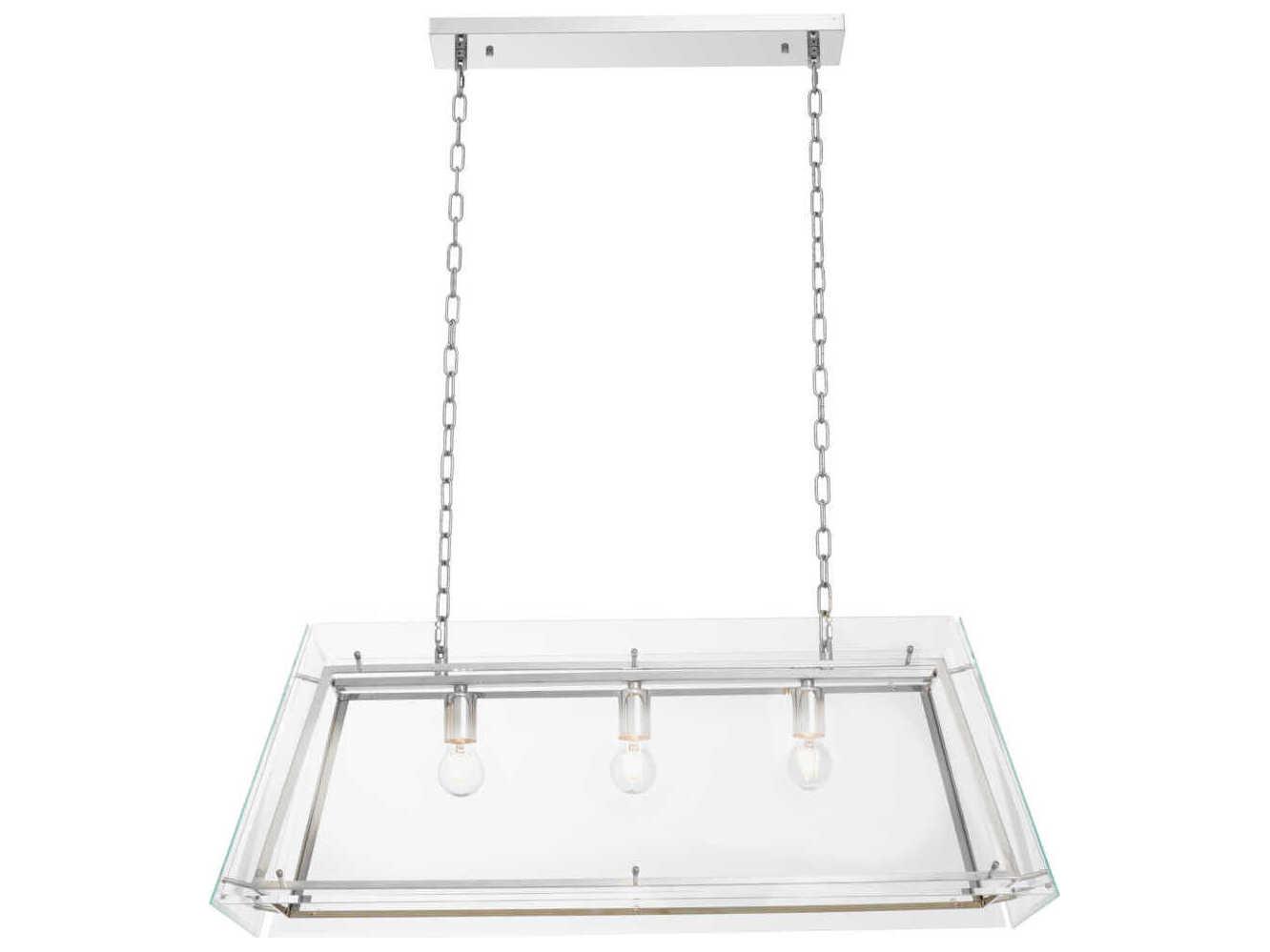 Eichholtz Azure L Nickel Bevelled Glass Chandelier