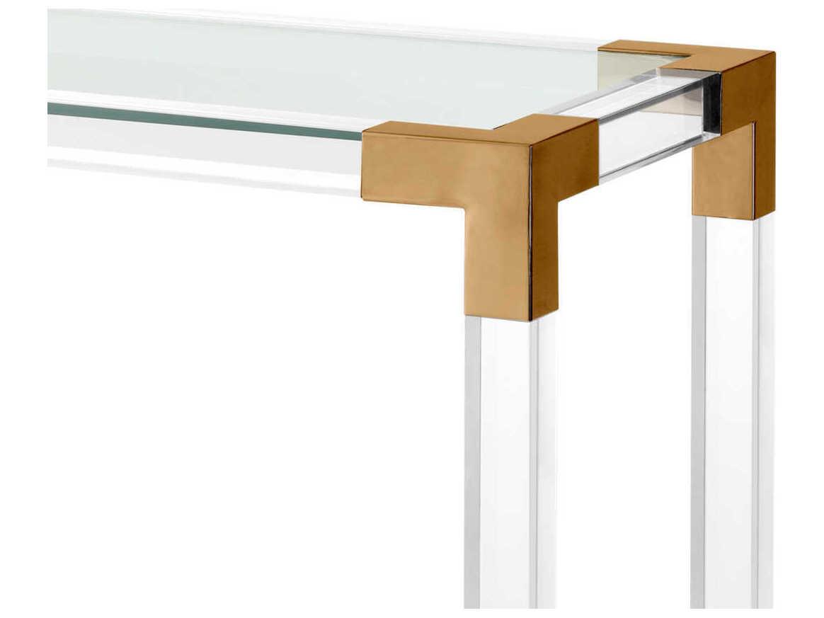 Eichholtz Royalton Brushed Brass Console Table