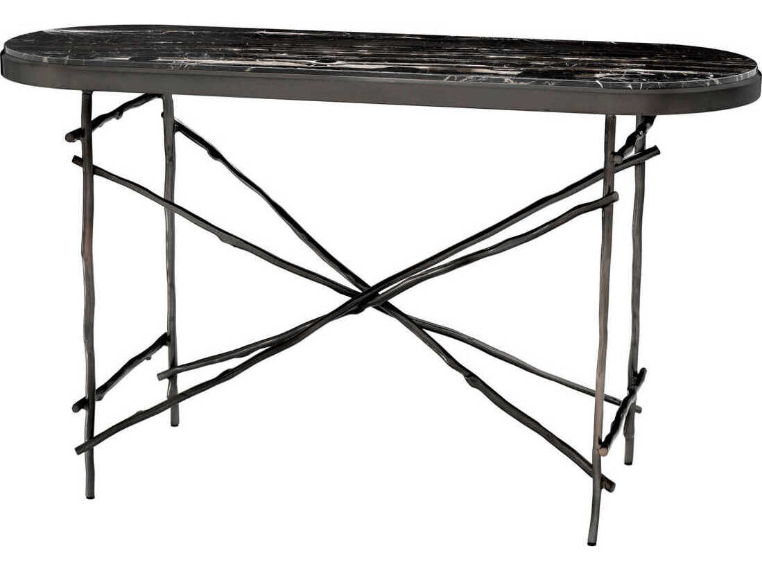Eichholtz Tomasso Bronze Portoro Marble Console Table