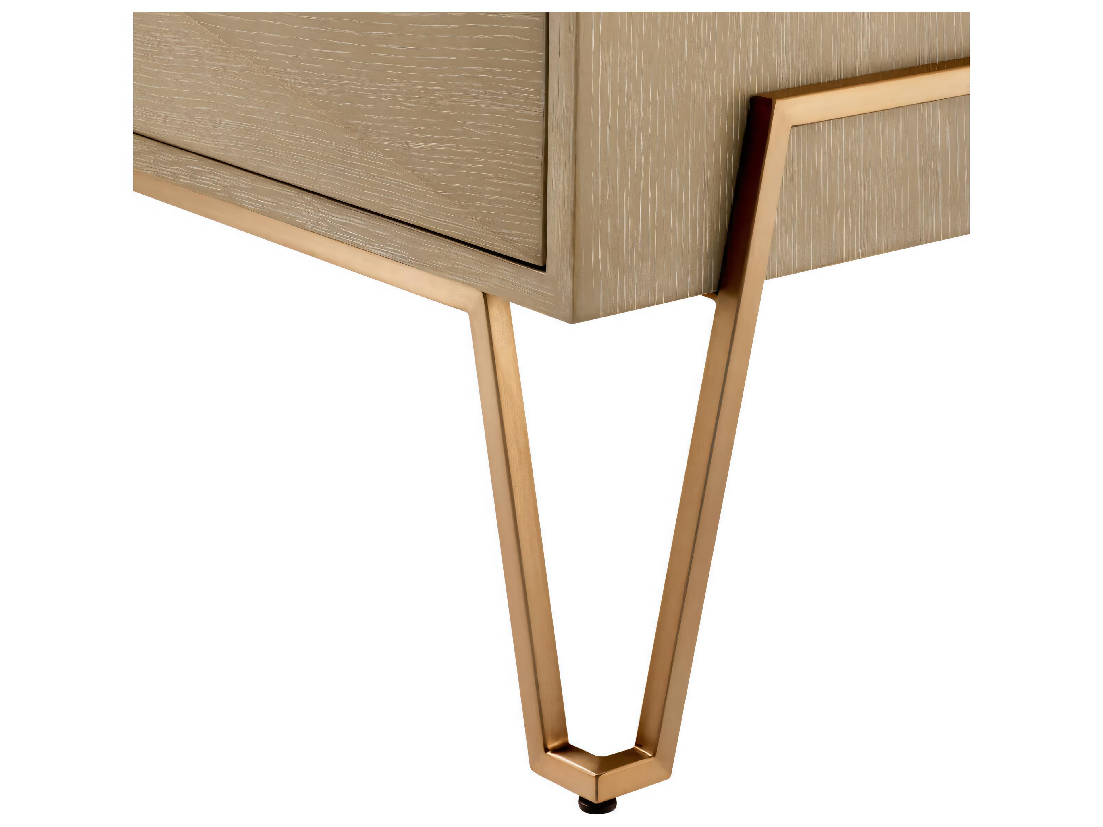 Eichholtz Highland Washed Oak Veneer Nightstand