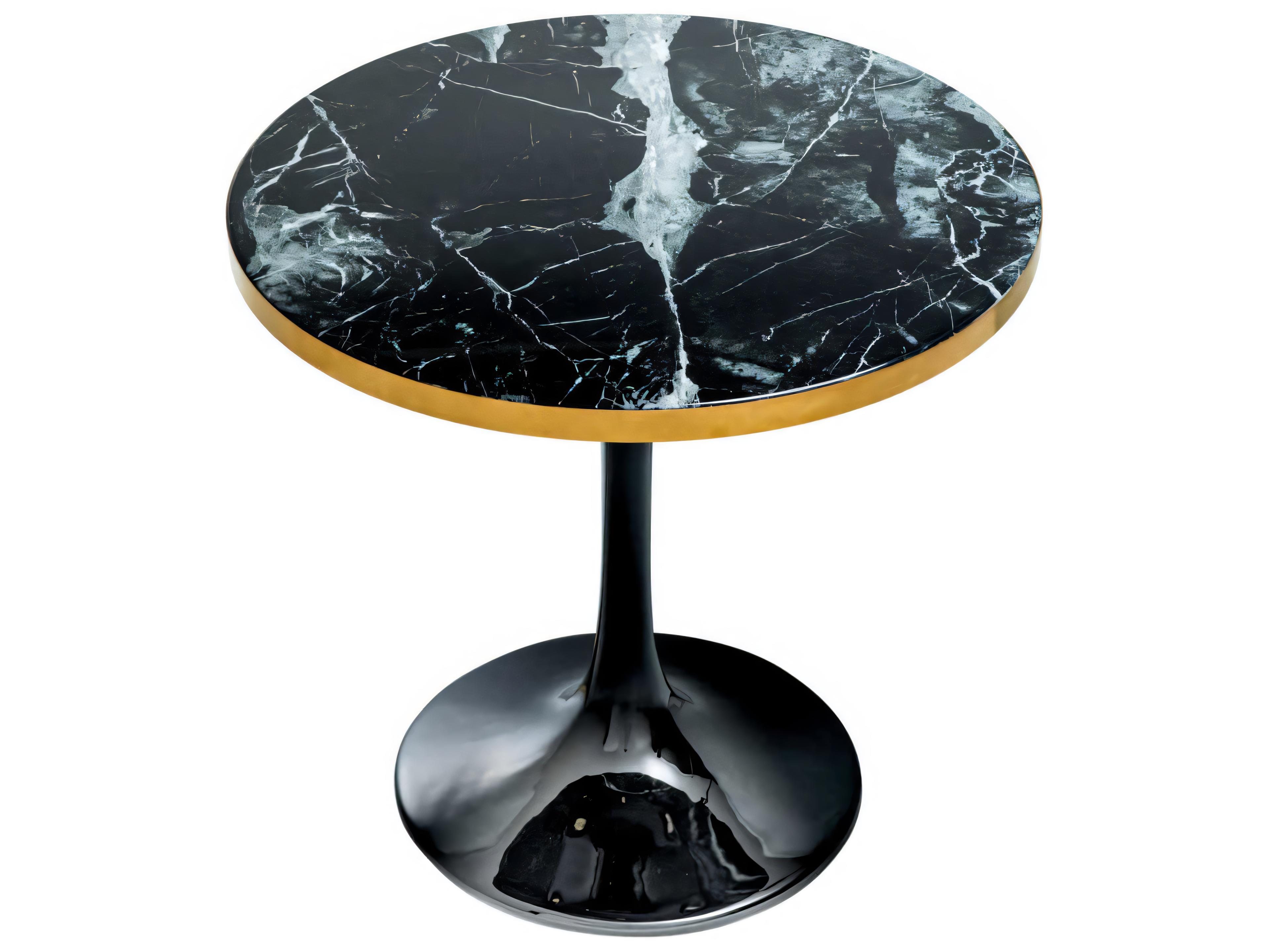 Eichholtz Parme Black Faux Marble Side Table