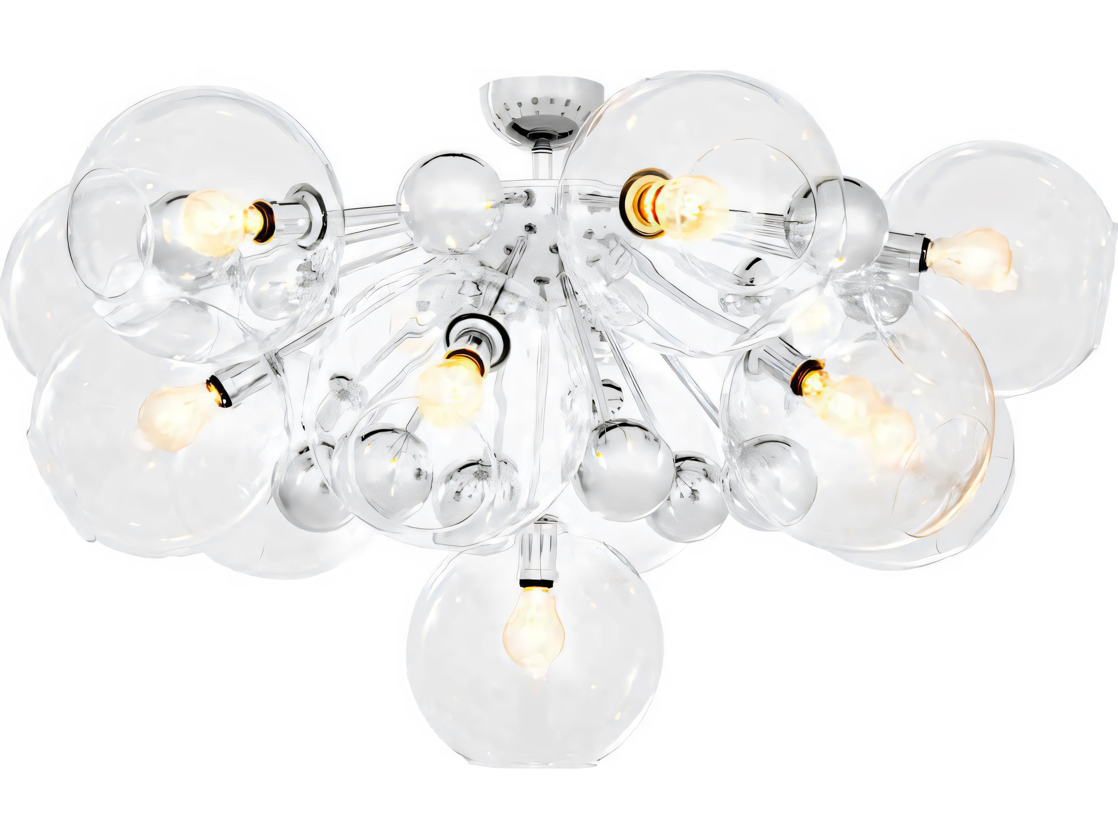 Eichholtz Soleil Nickel Ceiling Lamp