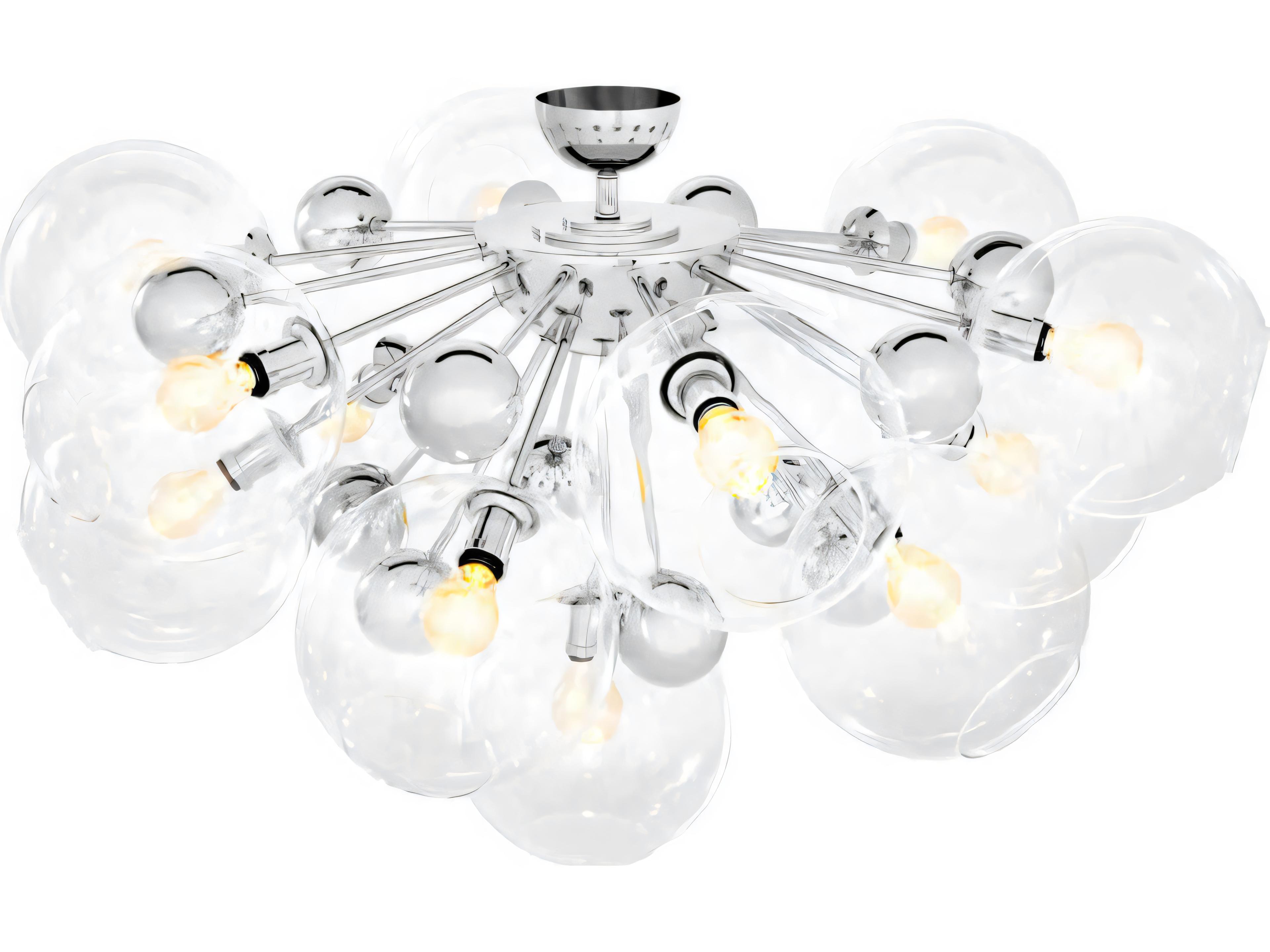 Eichholtz Soleil Nickel Ceiling Lamp